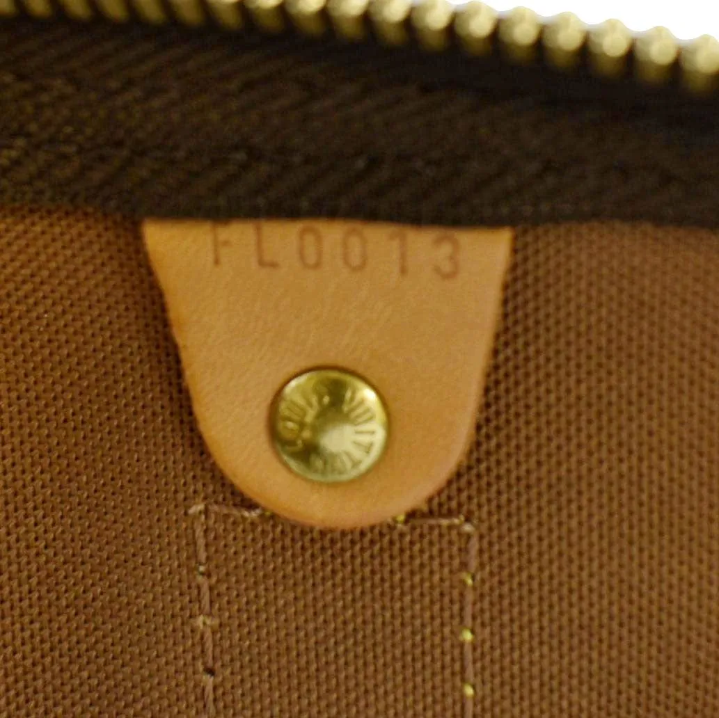 LOUIS VUITTON Keepall 60 Monogram Canvas Travel Bag Brown