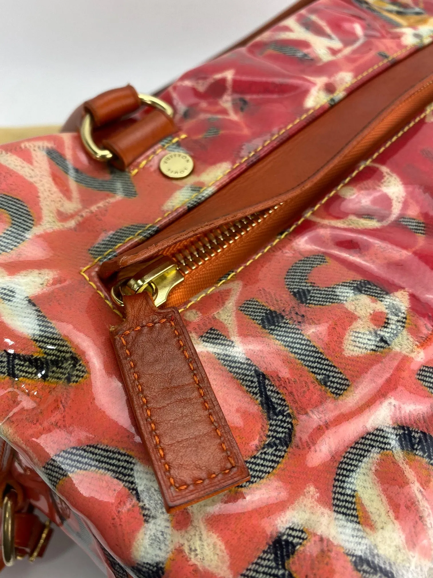 LOUIS VUITTON Limited Edition Richard Prince Pink Denim Weekender PM Pulp Bag Luggage