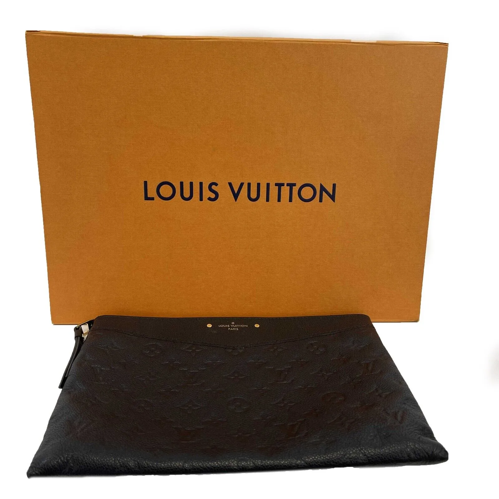 Louis Vuitton - LV - Daily Pouch in Monogram Black Empreinte Leather - W/ Box
