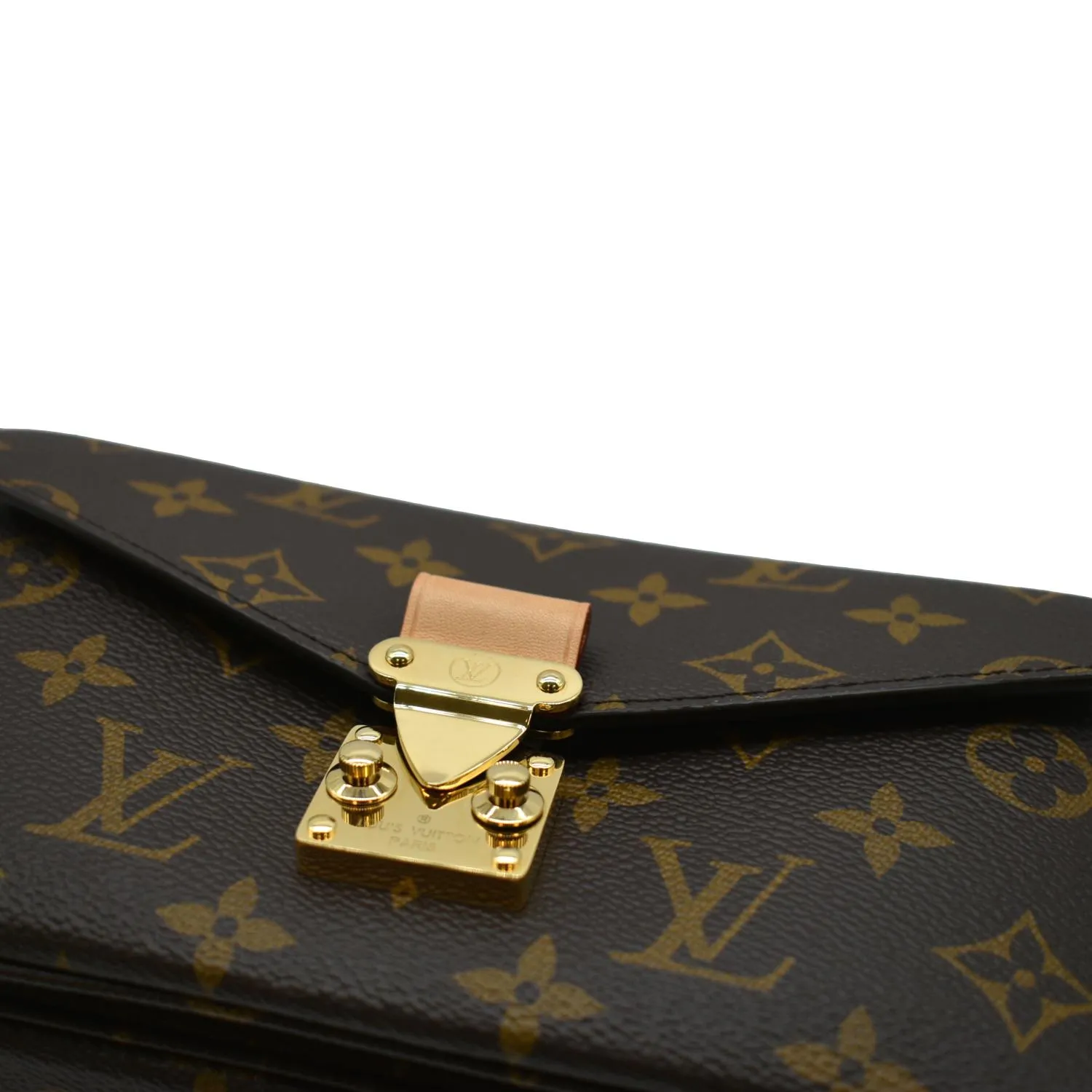 LOUIS VUITTON Metis East West Pochette Monogram Canvas Shoulder Bag Brown