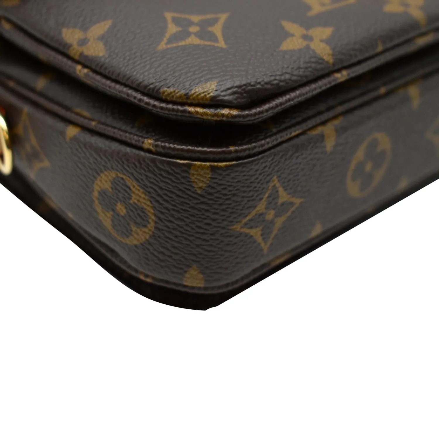 LOUIS VUITTON Metis East West Pochette Monogram Canvas Shoulder Bag Brown