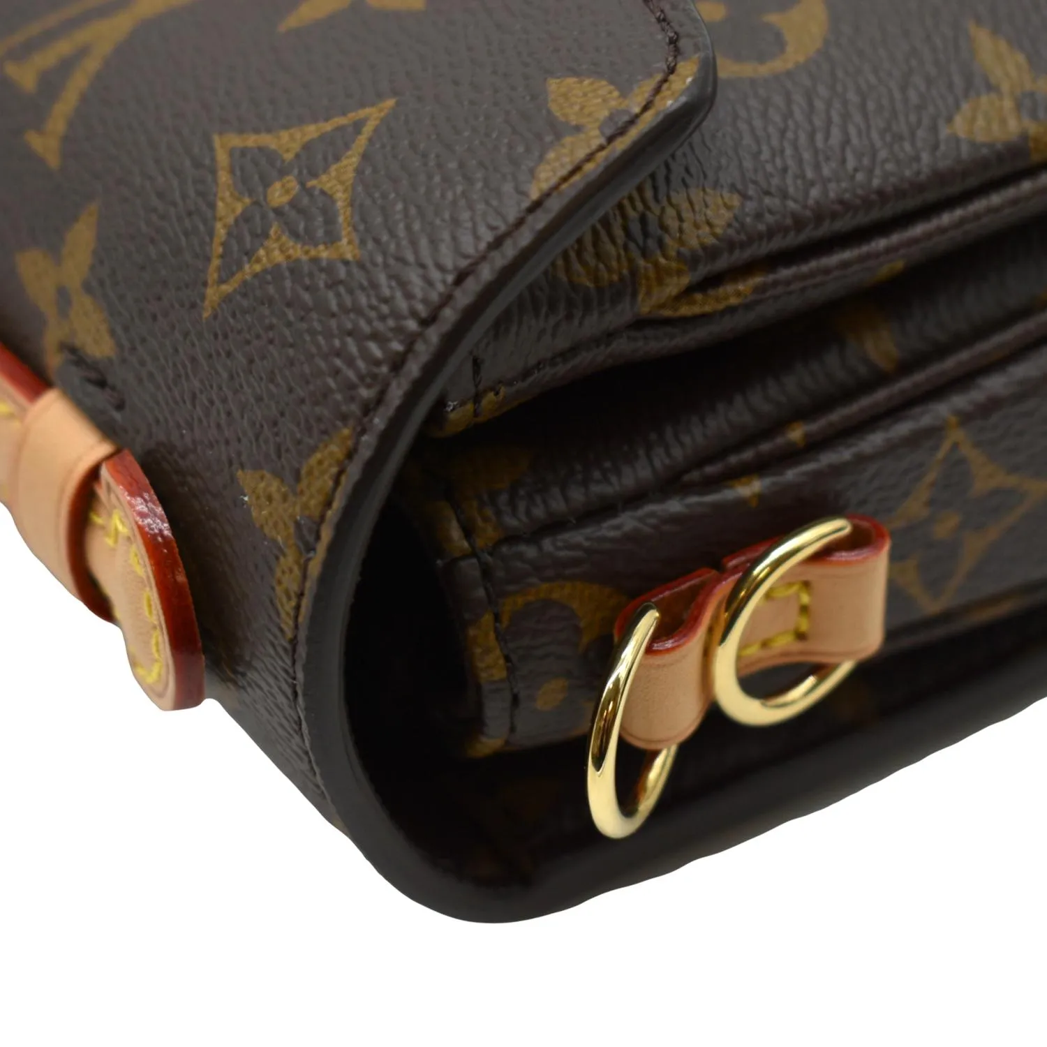 LOUIS VUITTON Metis East West Pochette Monogram Canvas Shoulder Bag Brown