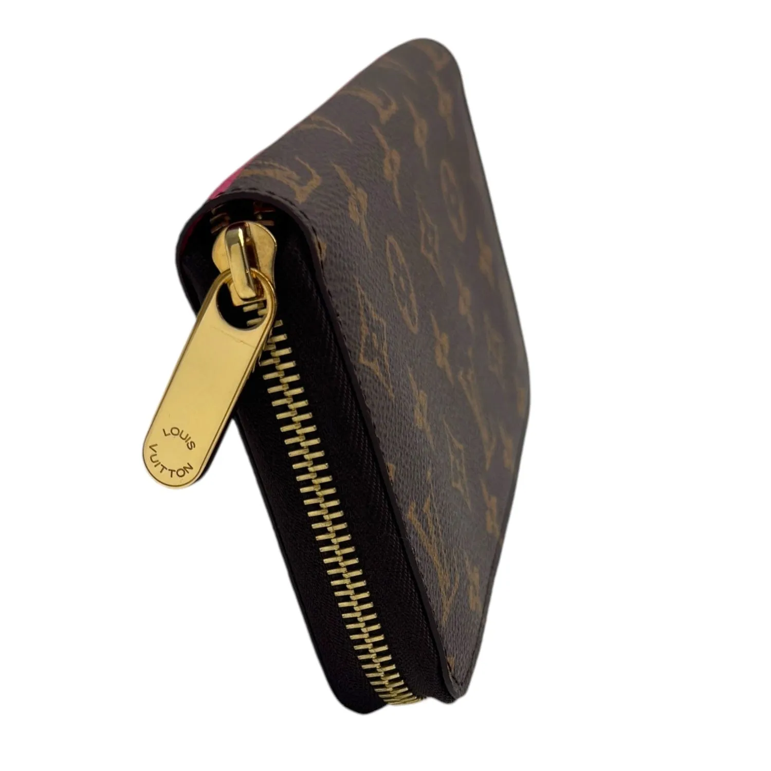 LOUIS VUITTON Monogram 2015 Christmas Animation Sarah Zippy Wallet - Brown & Hibiscus