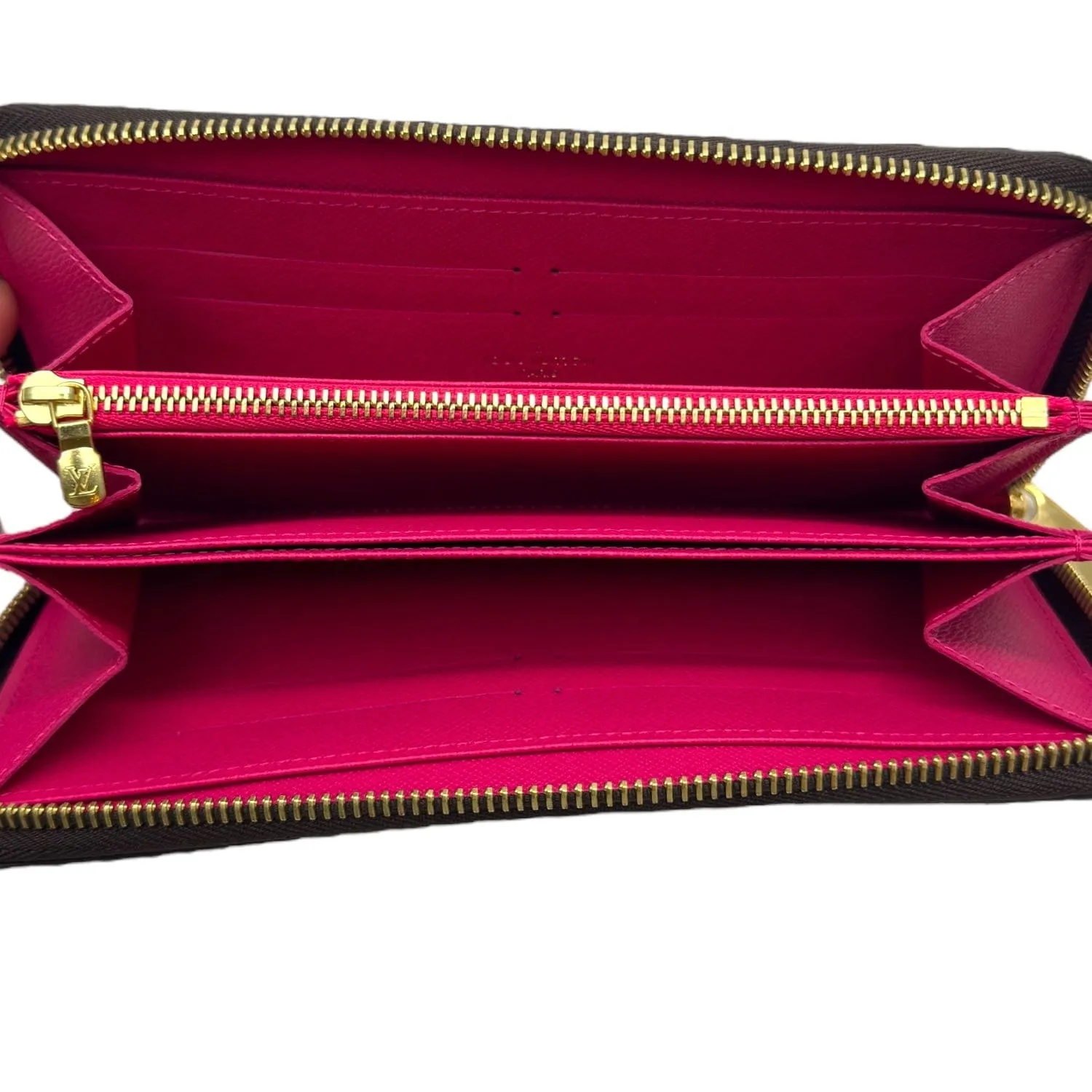 LOUIS VUITTON Monogram 2015 Christmas Animation Sarah Zippy Wallet - Brown & Hibiscus