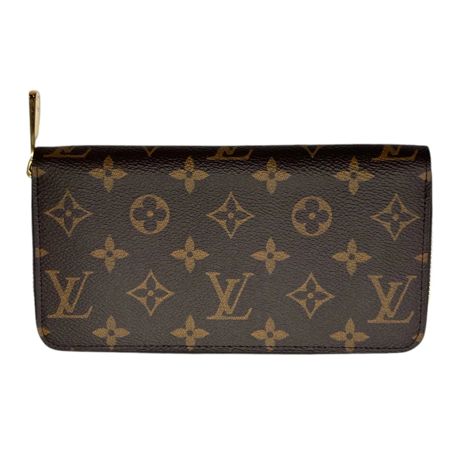 LOUIS VUITTON Monogram 2015 Christmas Animation Sarah Zippy Wallet - Brown & Hibiscus