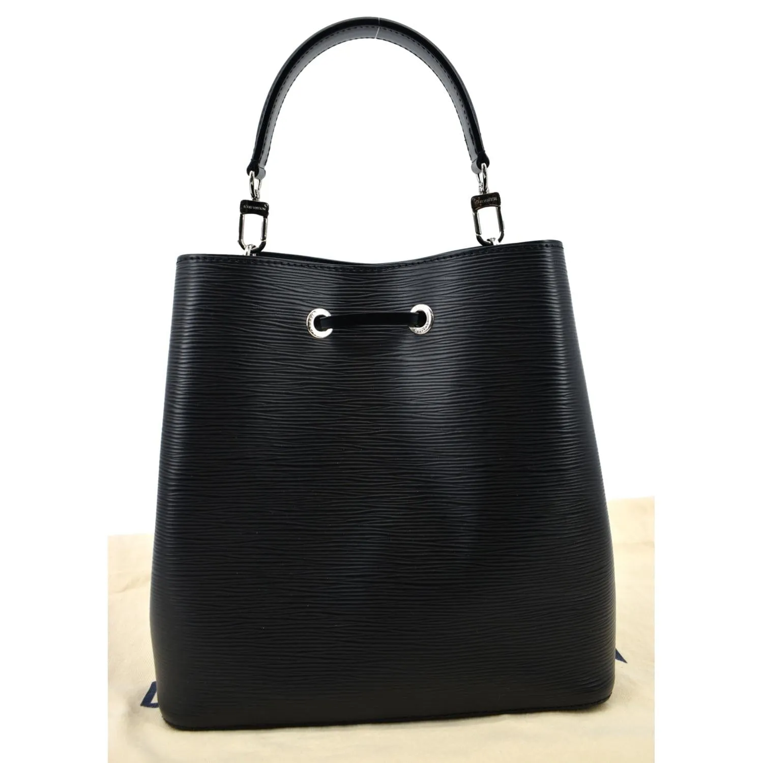 LOUIS VUITTON NeoNoe Epi Leather Shoulder Bag Black