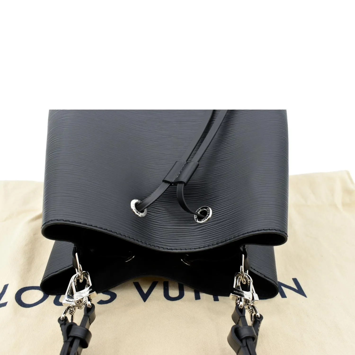 LOUIS VUITTON NeoNoe Epi Leather Shoulder Bag Black
