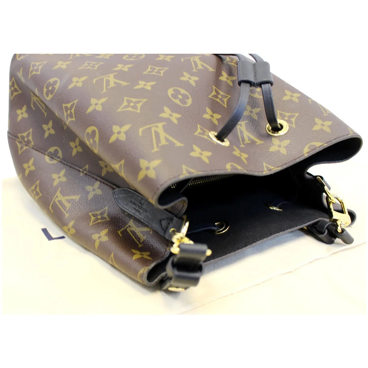 LOUIS VUITTON NeoNoe Monogram Canvas Shoulder Bag Black