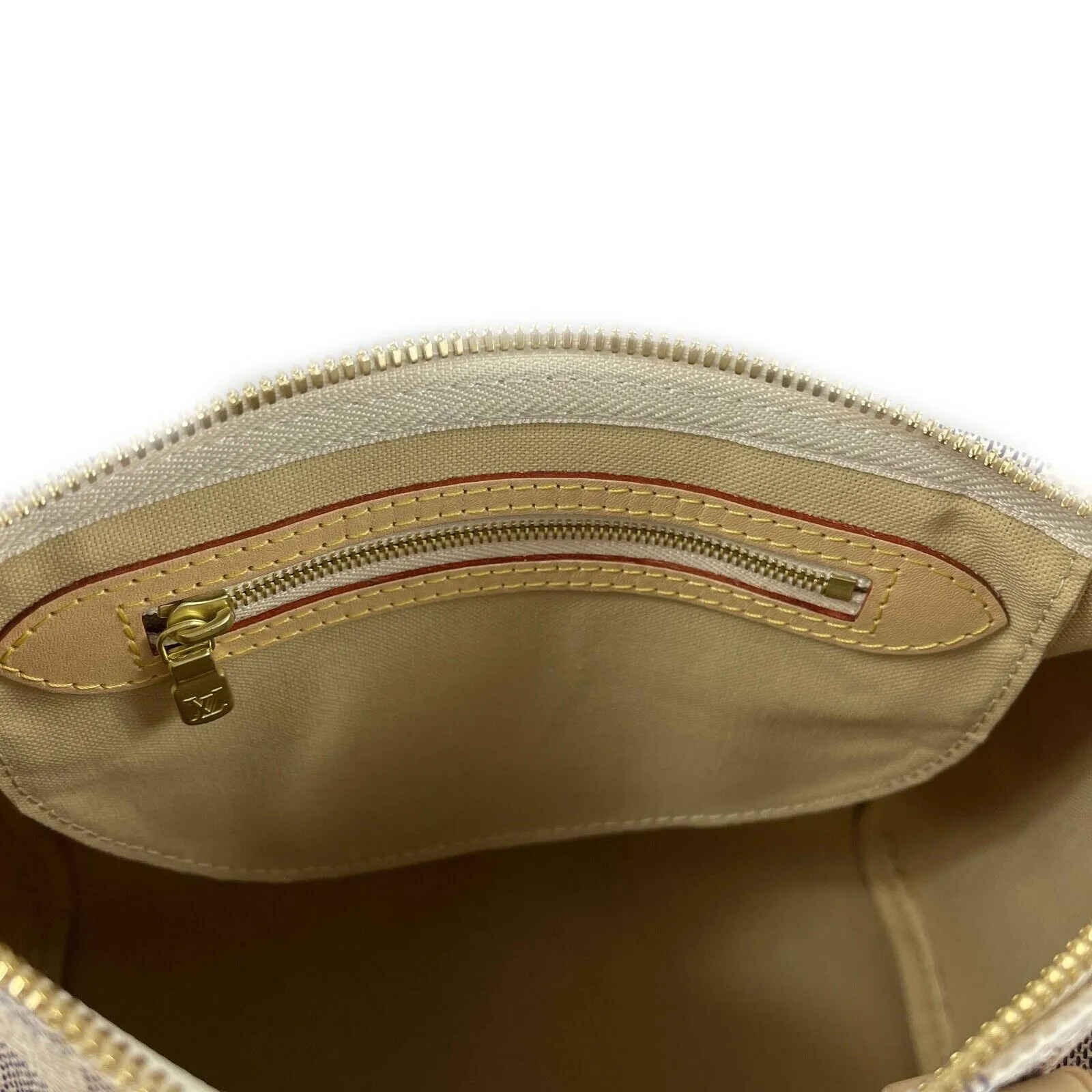 Louis Vuitton - New - Damier Azur Speedy 25 Bandouliere Top Handle Bag w/ Strap