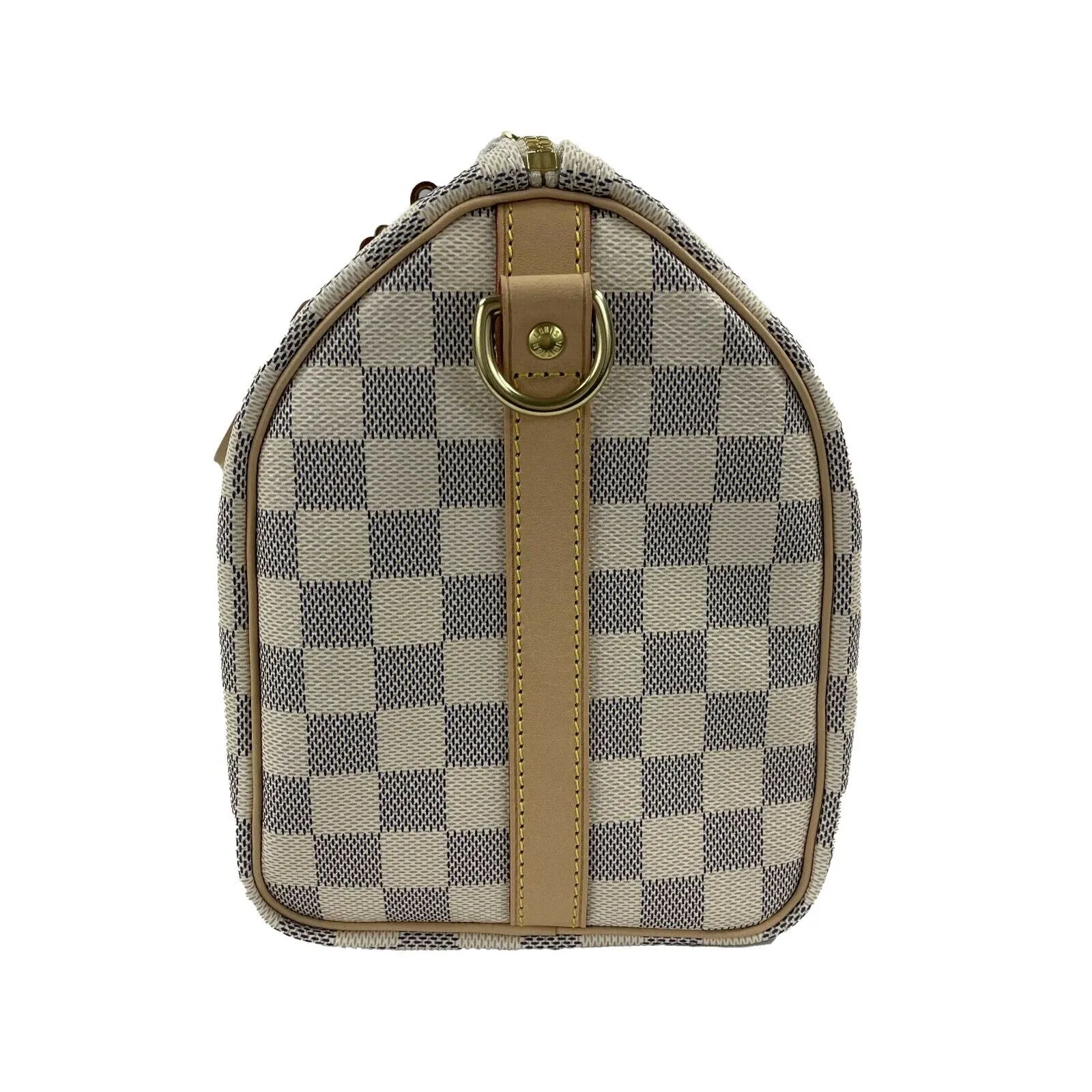 Louis Vuitton - New - Damier Azur Speedy 25 Bandouliere Top Handle Bag w/ Strap