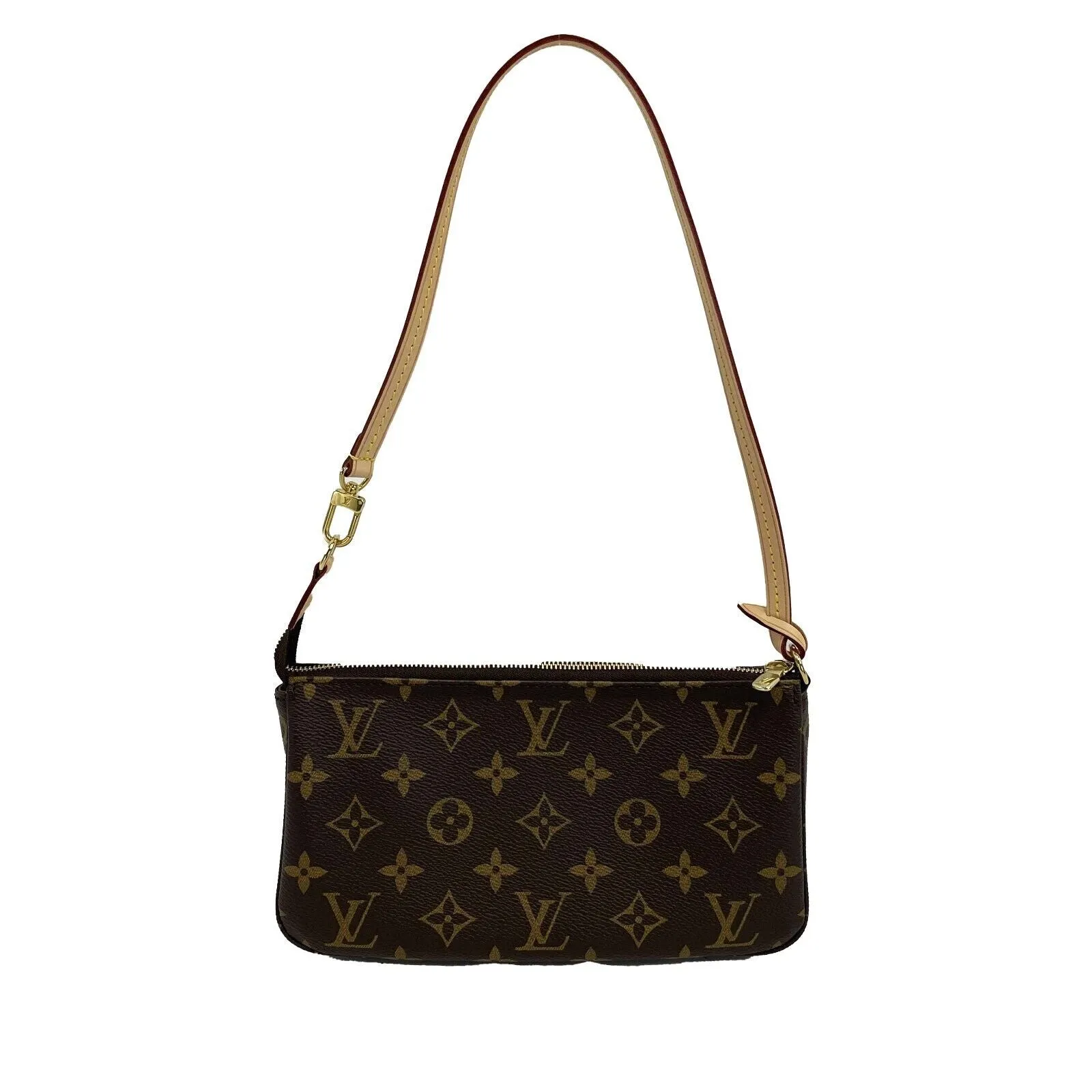 Louis Vuitton - NEW KIT Brown Monogram Pochette Shoulder Bag w/ Removable Strap