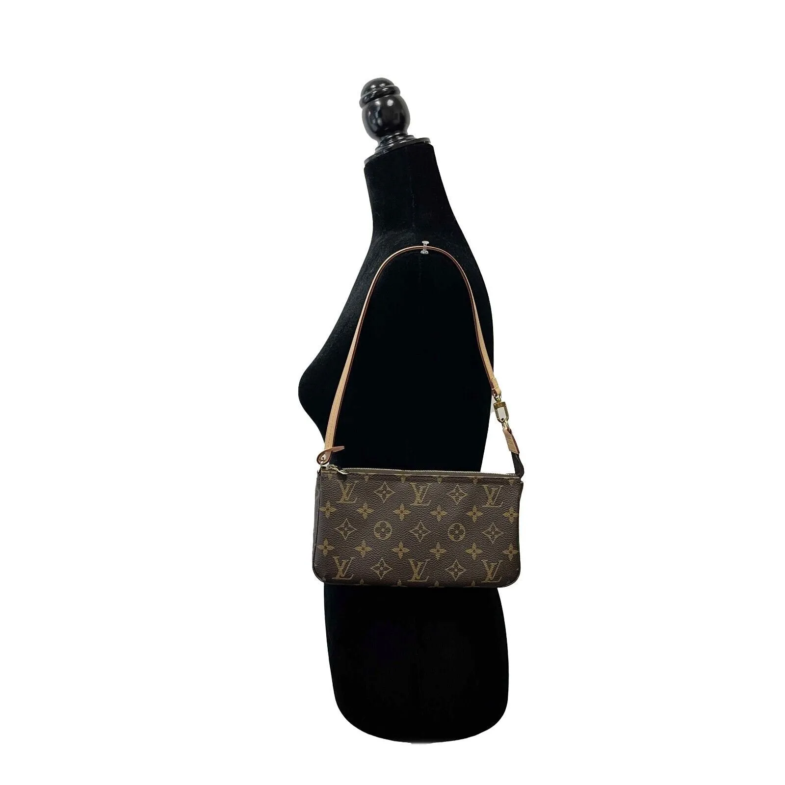 Louis Vuitton - NEW KIT Brown Monogram Pochette Shoulder Bag w/ Removable Strap