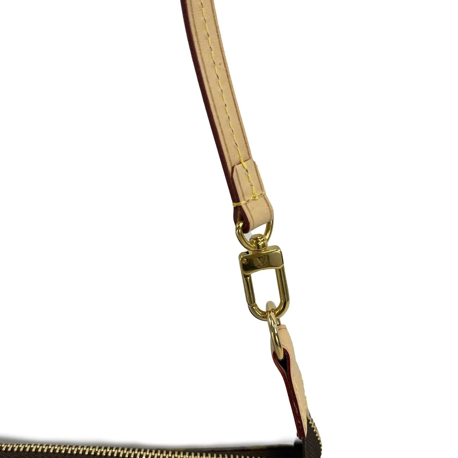 Louis Vuitton - NEW KIT Brown Monogram Pochette Shoulder Bag w/ Removable Strap