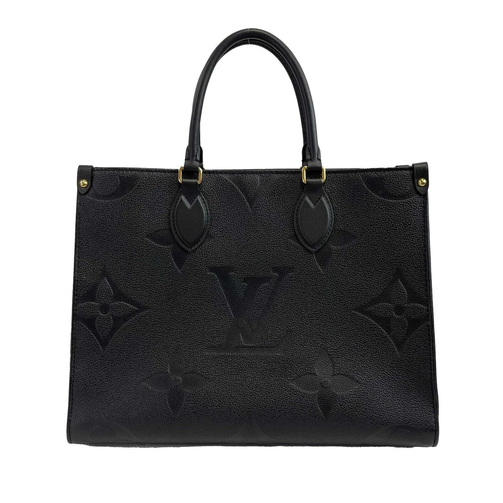 Louis Vuitton - On the go MM Empreinte Black Leather Top Handle Shoulder Strap