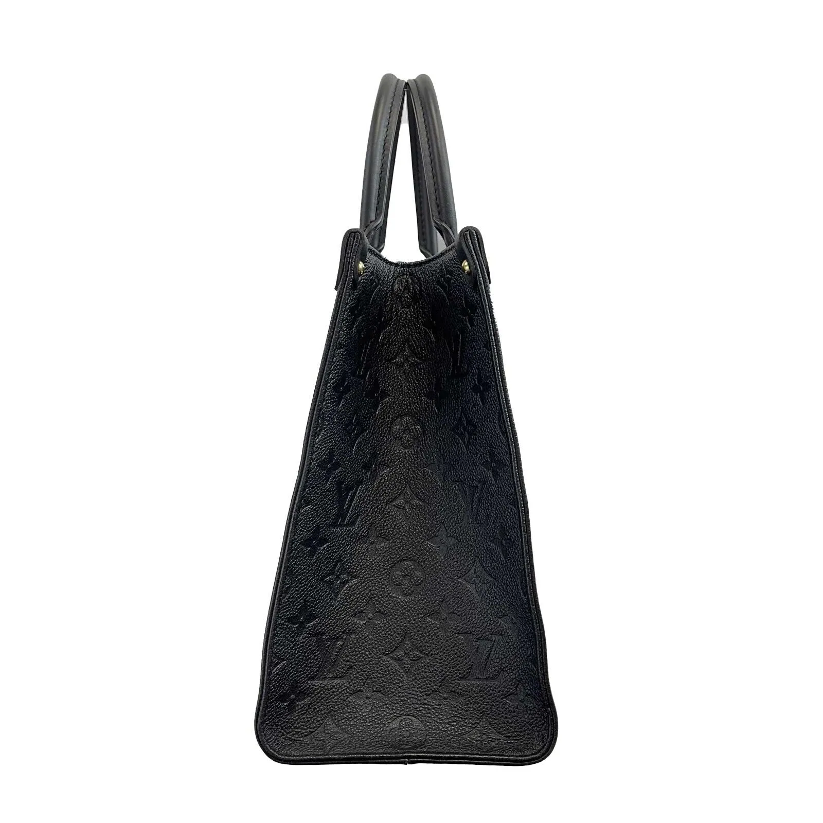 Louis Vuitton - On the go MM Empreinte Black Leather Top Handle Shoulder Strap