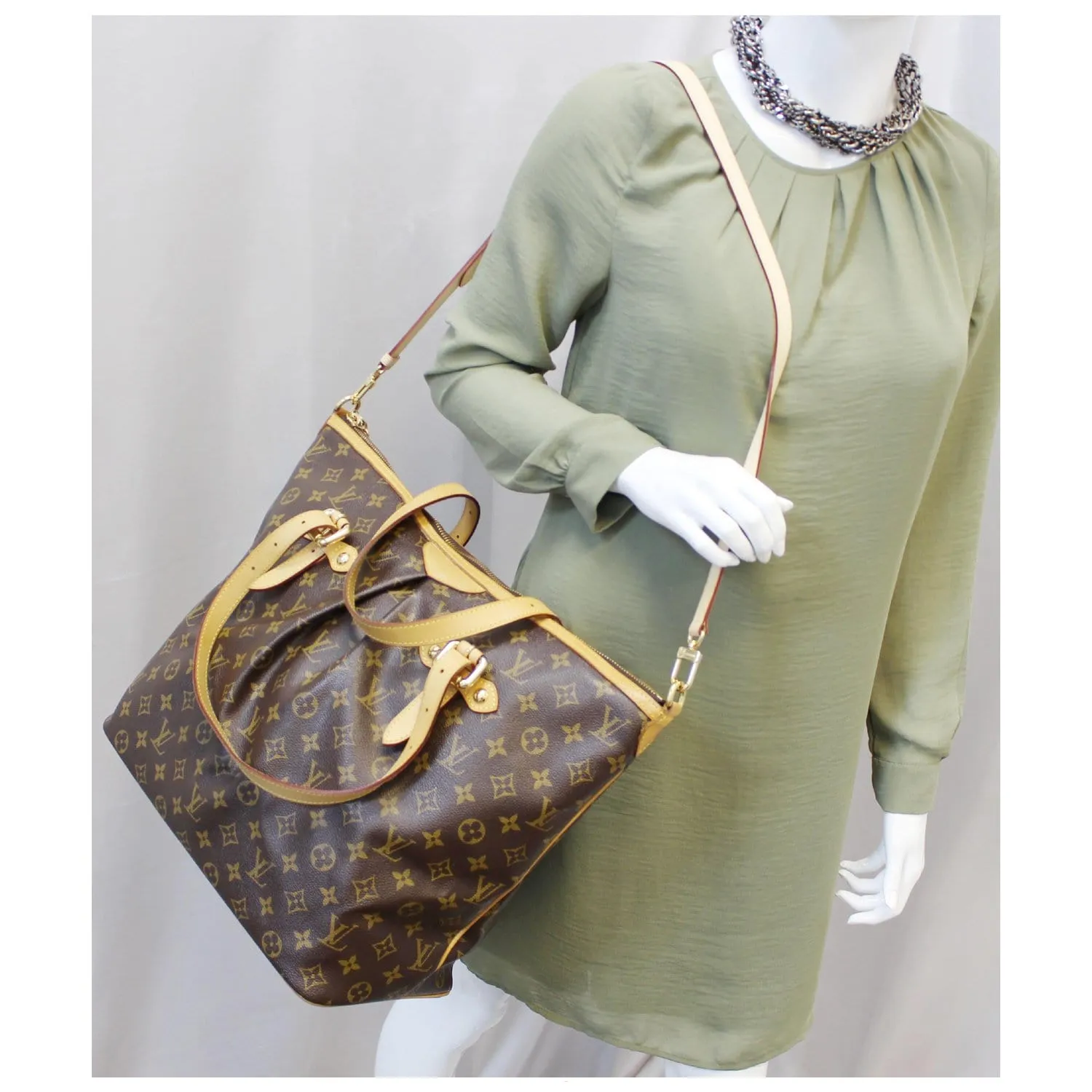 LOUIS VUITTON Palermo GM Monogram Canvas Tote Shoulder Bag