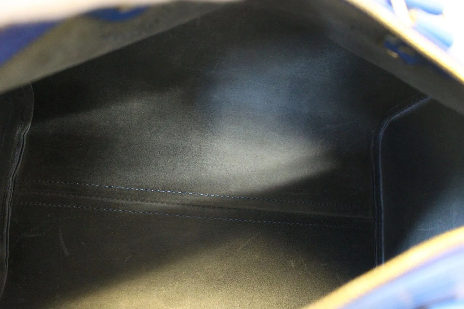 LOUIS VUITTON Pre Owned  Epi Leather Blue Speedy 30 Satchel Bag