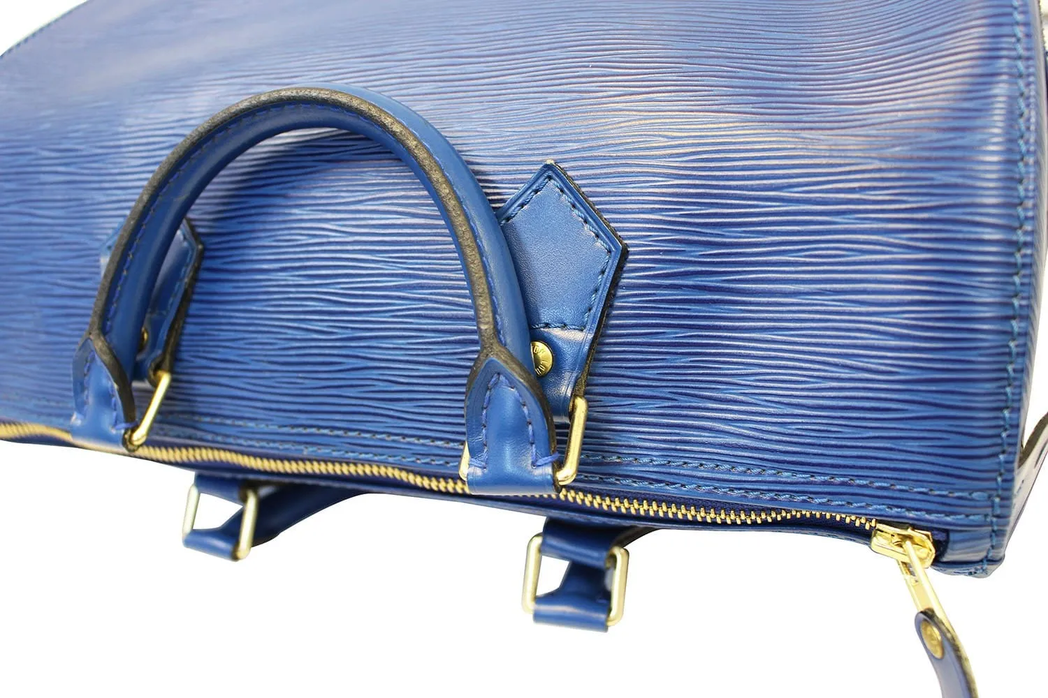 LOUIS VUITTON Pre Owned  Epi Leather Blue Speedy 30 Satchel Bag