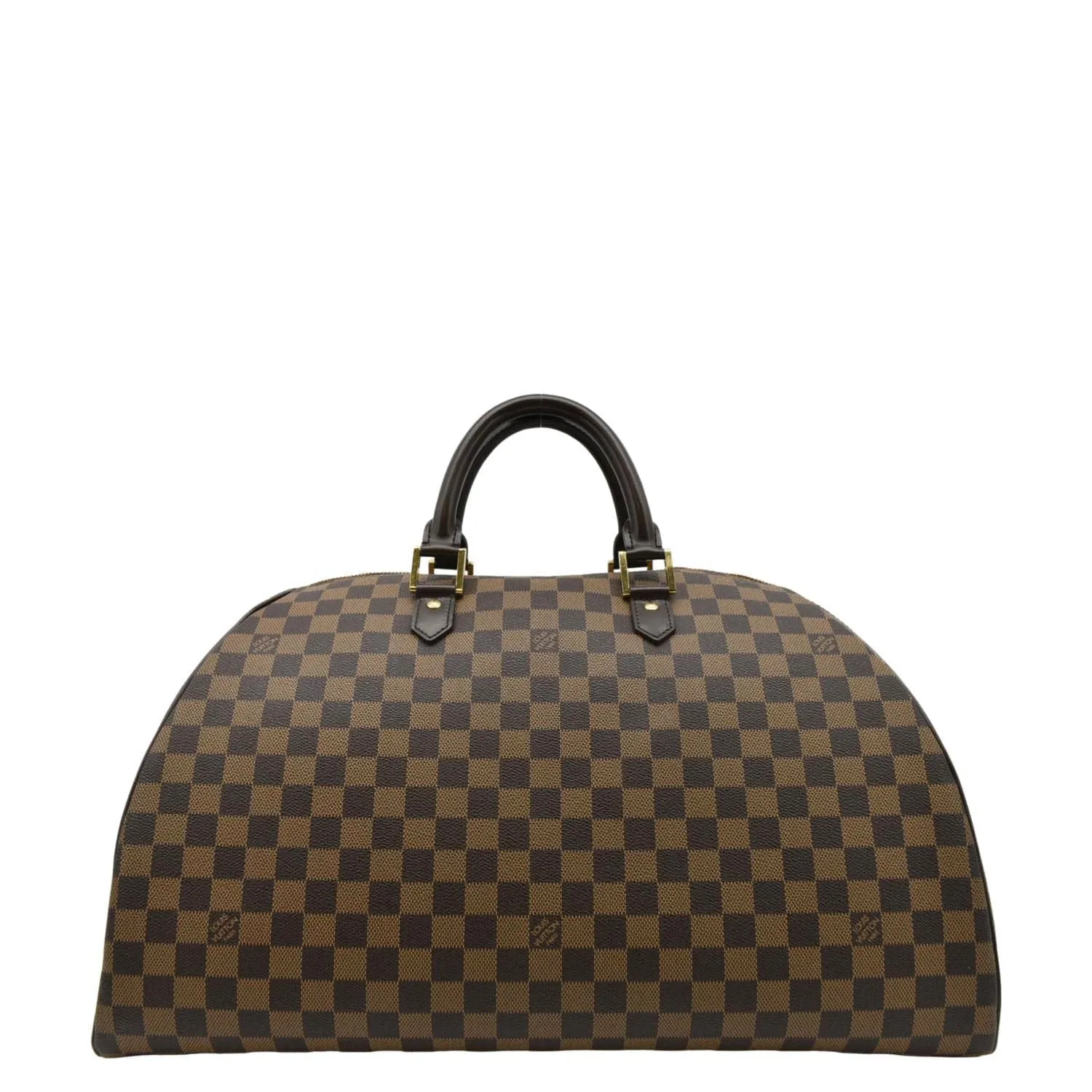 LOUIS VUITTON Ribera GM Damier Ebene Satchel Bag Brown