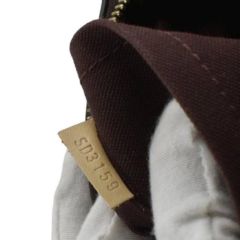 LOUIS VUITTON Rivoli PM Monogram Canvas Satchel Bag Brown