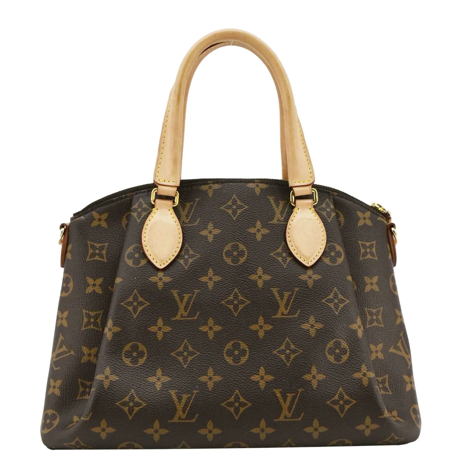 LOUIS VUITTON Rivoli PM Monogram Canvas Satchel Bag Brown