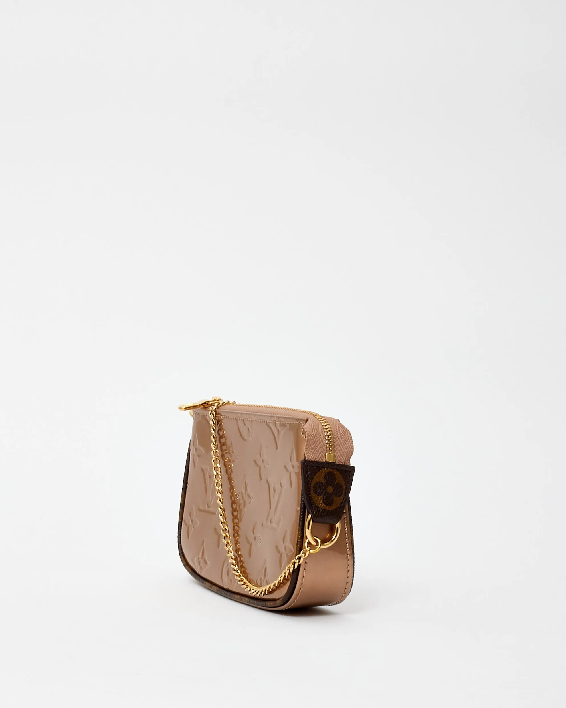 Louis Vuitton Rose Gold Vernis Mini Pochette D'Accessoires