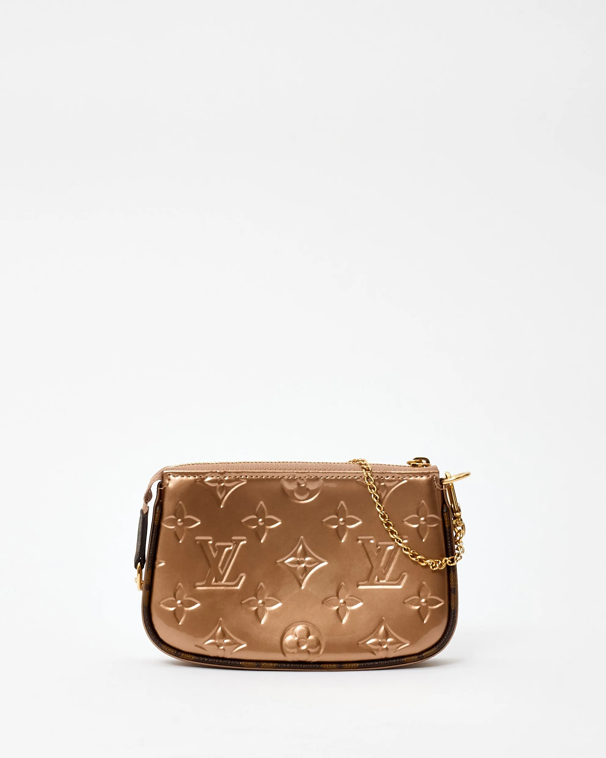 Louis Vuitton Rose Gold Vernis Mini Pochette D'Accessoires