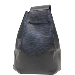 LOUIS VUITTON Sac a Dos Epi Leather Shoulder Bag Black