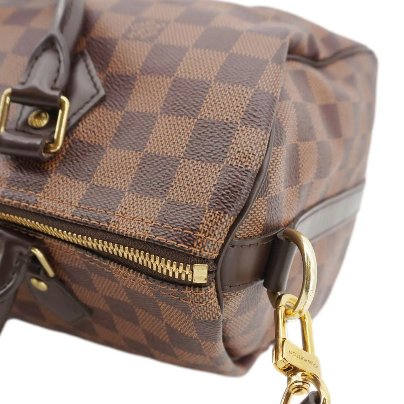 LOUIS VUITTON Speedy 30 Bandouliere Damier Ebene Shoulder Bag Brown