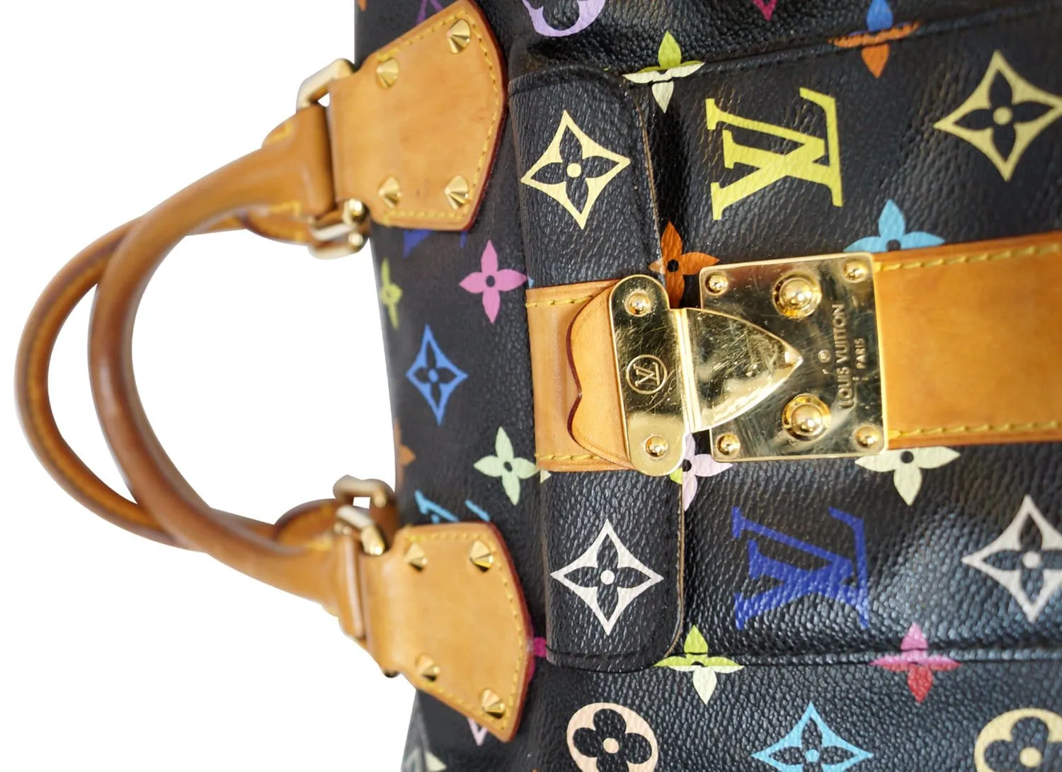 LOUIS VUITTON Speedy 30 Monogram Multicolor  Satchel Bag