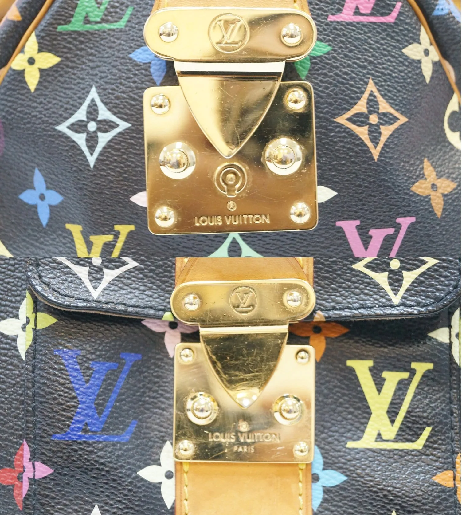 LOUIS VUITTON Speedy 30 Monogram Multicolor  Satchel Bag