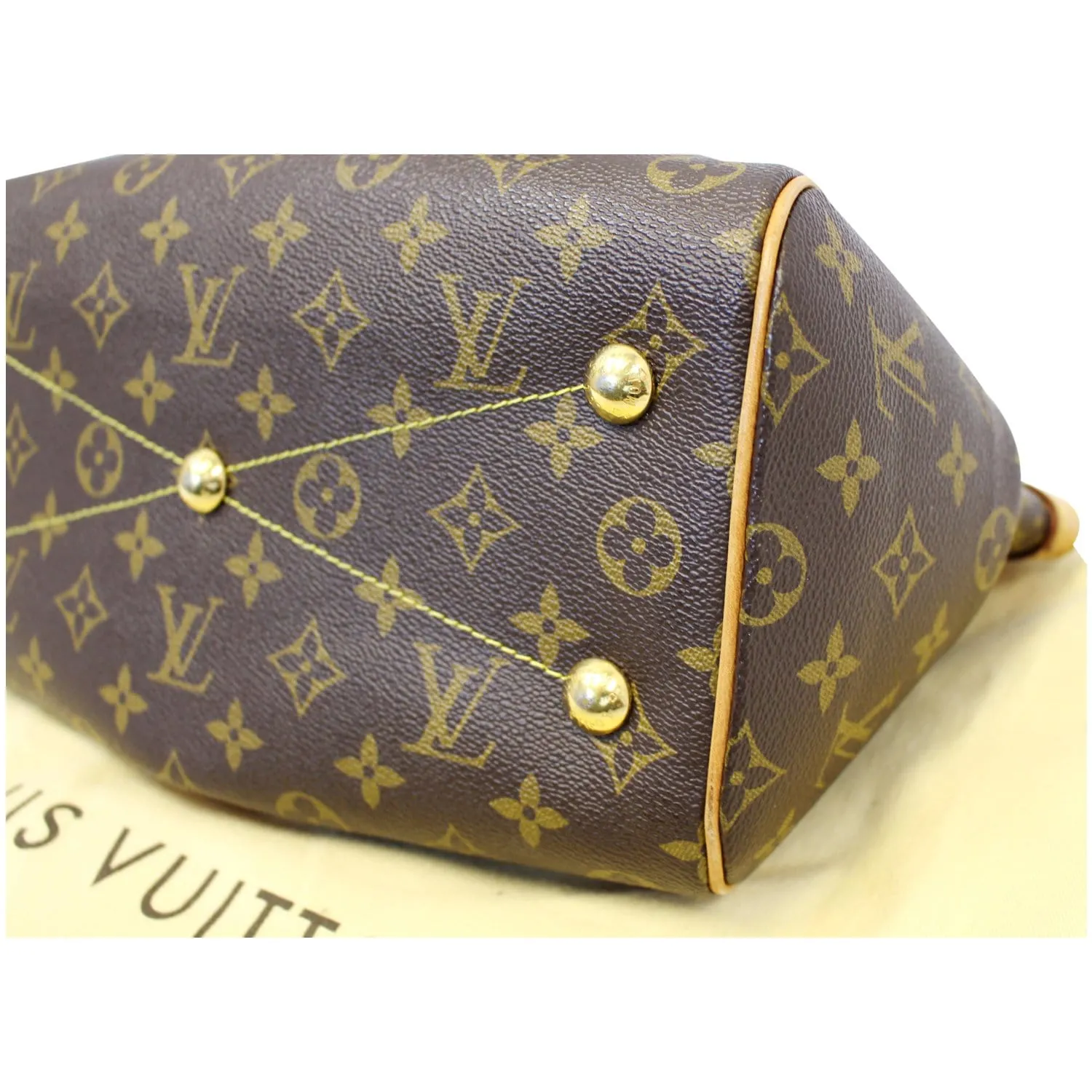 LOUIS VUITTON Tivoli PM Monogram Canvas Shoulder Bag Brown