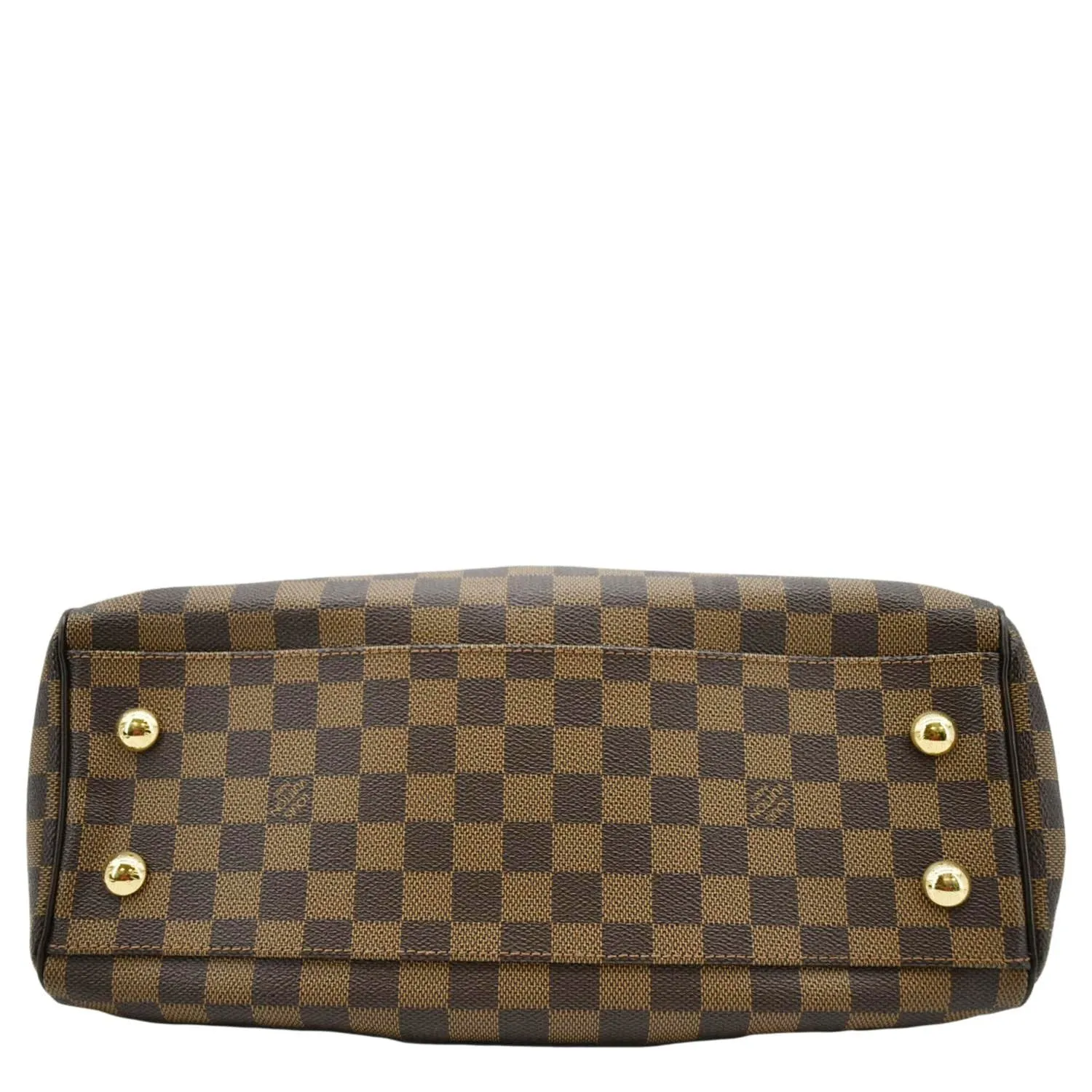 LOUIS VUITTON Trevi PM Damier Ebene Satchel Bag Brown