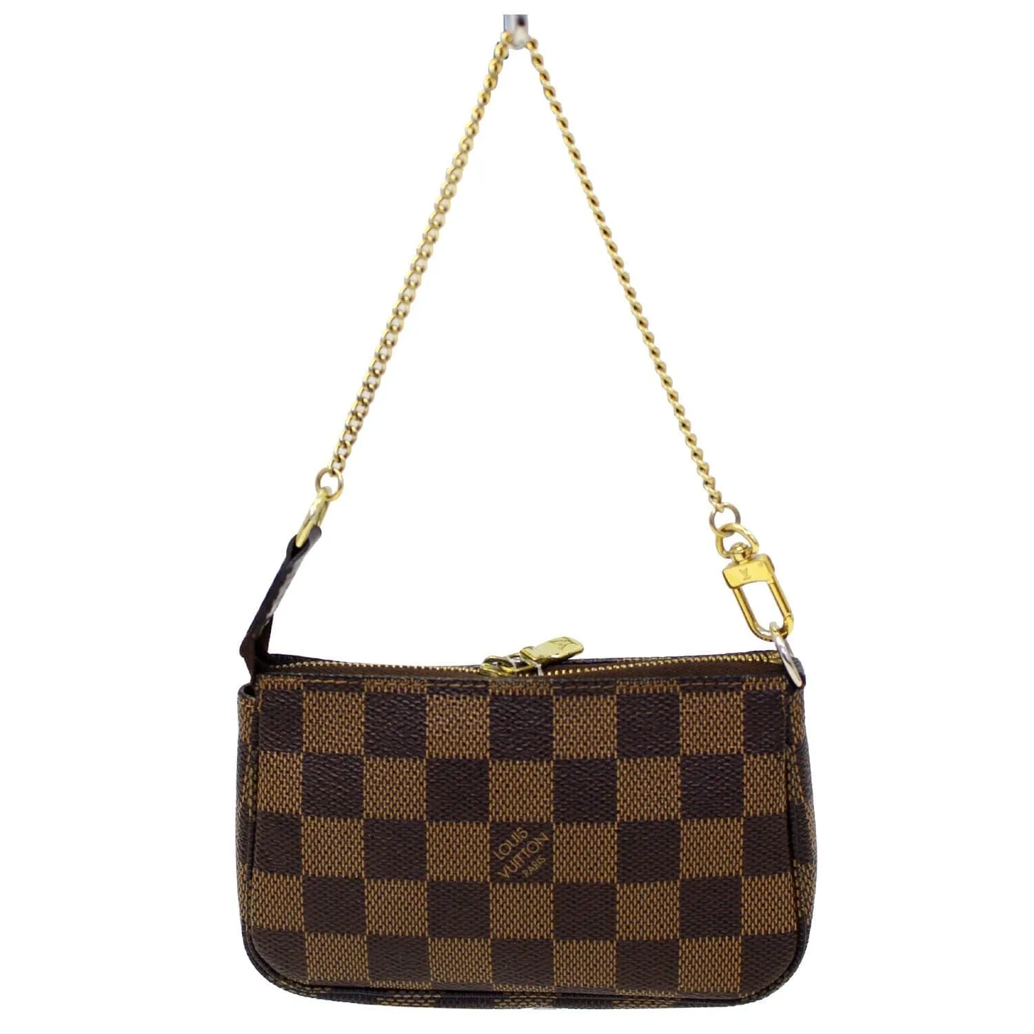 LOUIS VUITTON Trunks and Bags Damier Ebene Mini Pochette Accessories