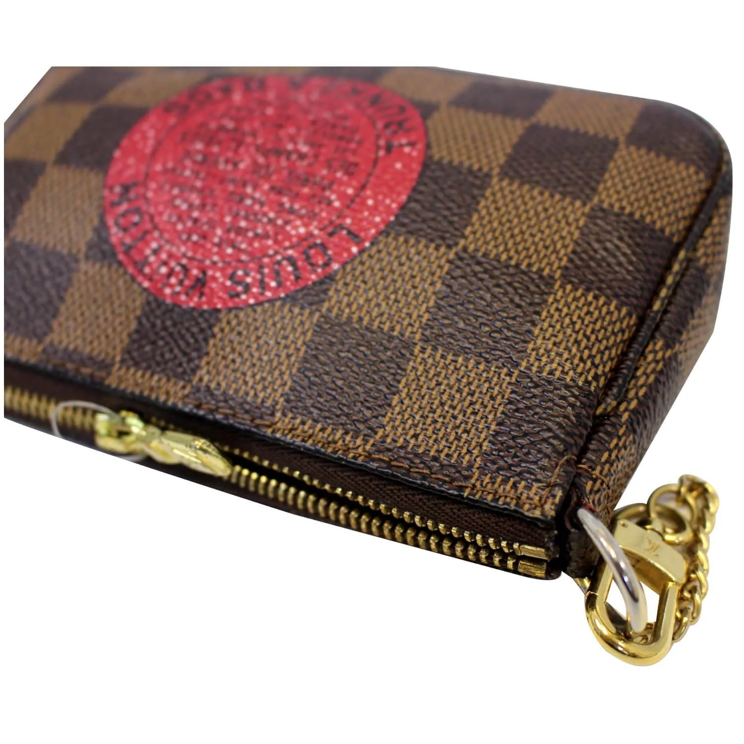 LOUIS VUITTON Trunks and Bags Damier Ebene Mini Pochette Accessories