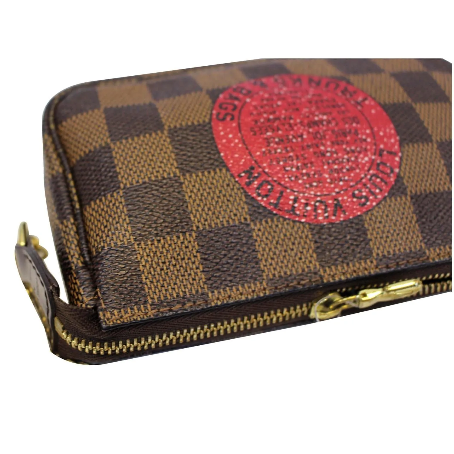 LOUIS VUITTON Trunks and Bags Damier Ebene Mini Pochette Accessories