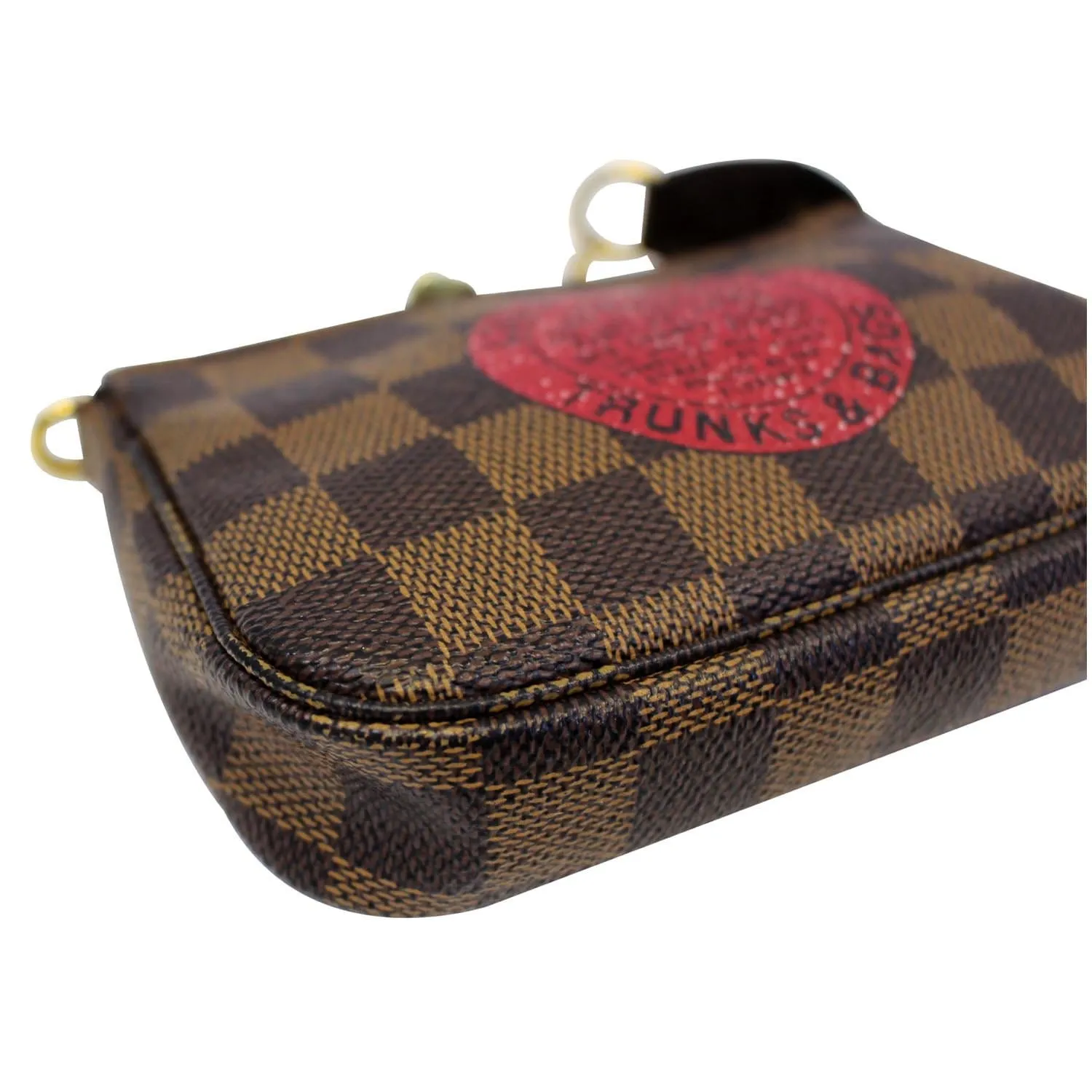 LOUIS VUITTON Trunks and Bags Damier Ebene Mini Pochette Accessories
