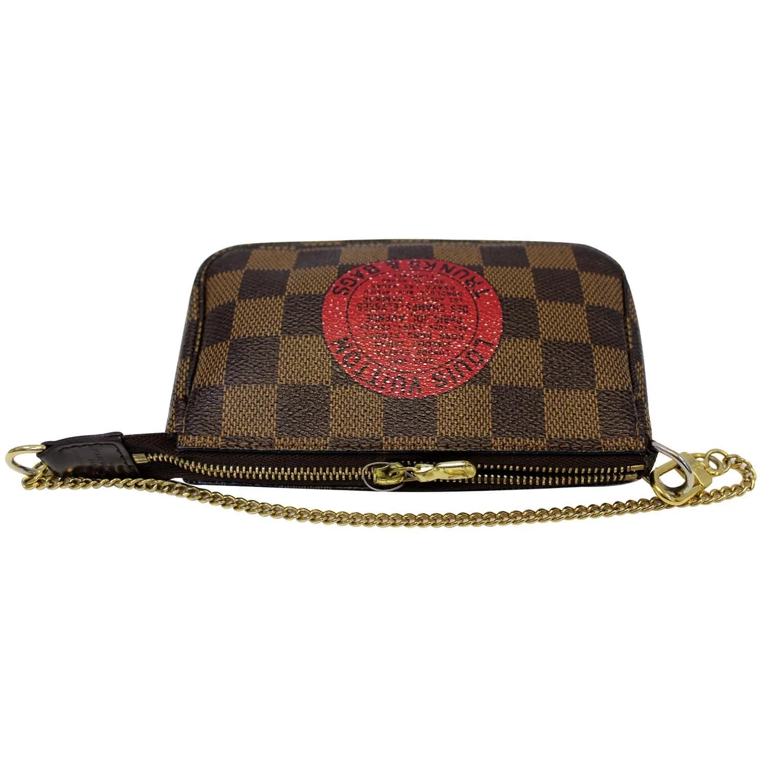 LOUIS VUITTON Trunks and Bags Damier Ebene Mini Pochette Accessories
