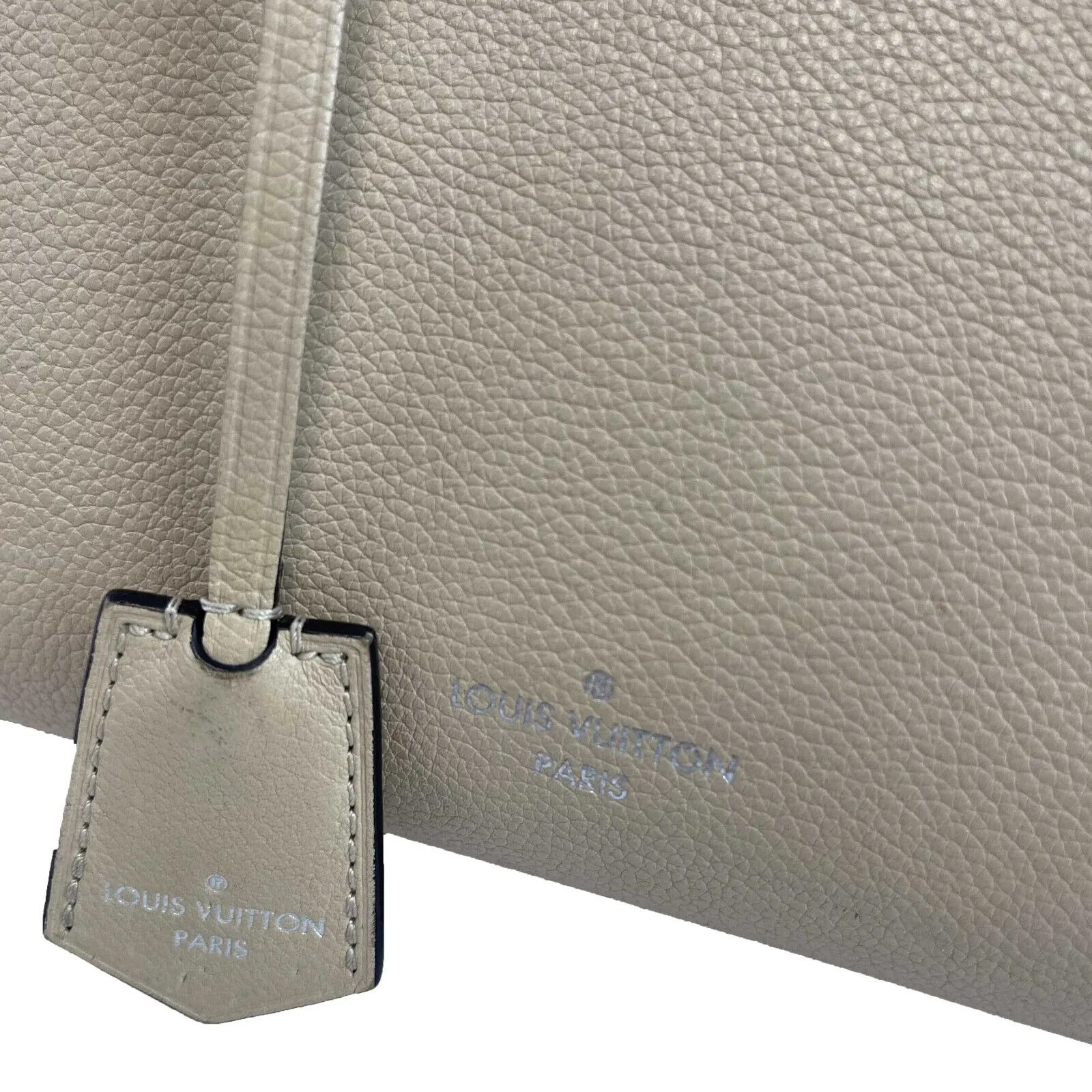 Louis Vuitton Twist Lock Me Go Tote Taurillon Beige and Black Handbag