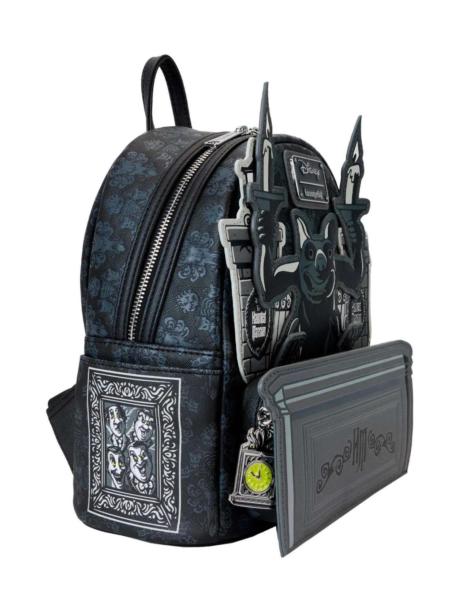Loungefly x Disney Haunted Mansion Gargoyle Wallpaper Mini Backpack