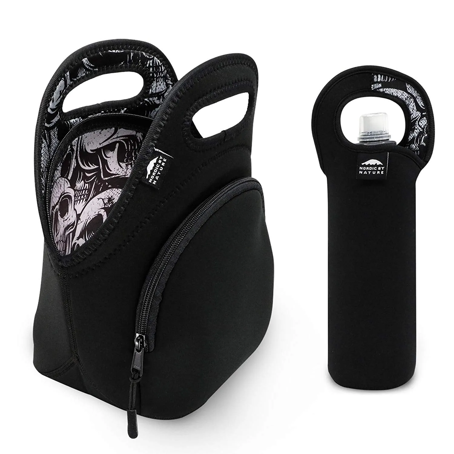LUNCH BAG SET 12" SKULLS