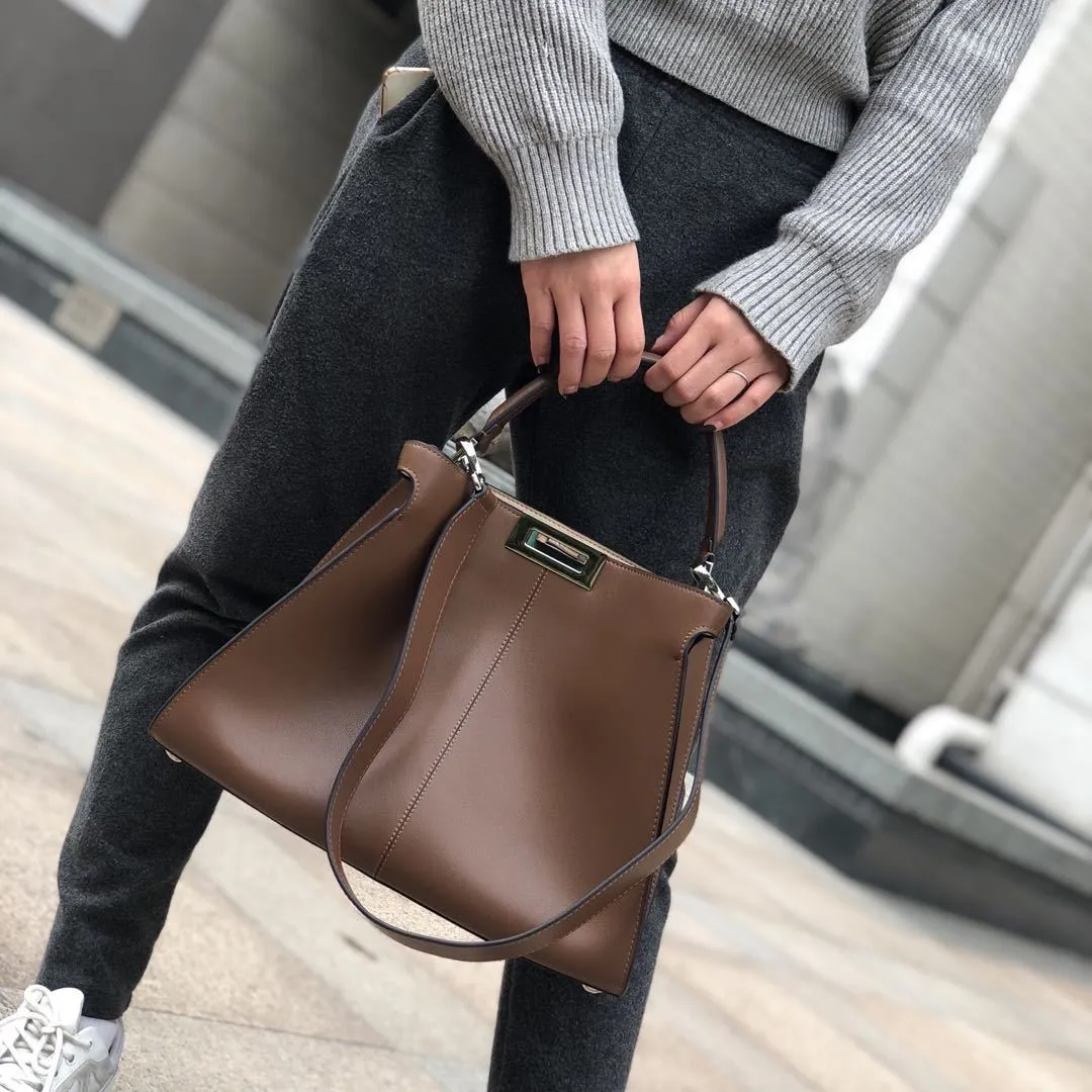 Luxury Brand Natural Cowskin Office Ladies Handbags Women Bags Designer Fashion Genuine Leather Bags Large Tote Women Handbags