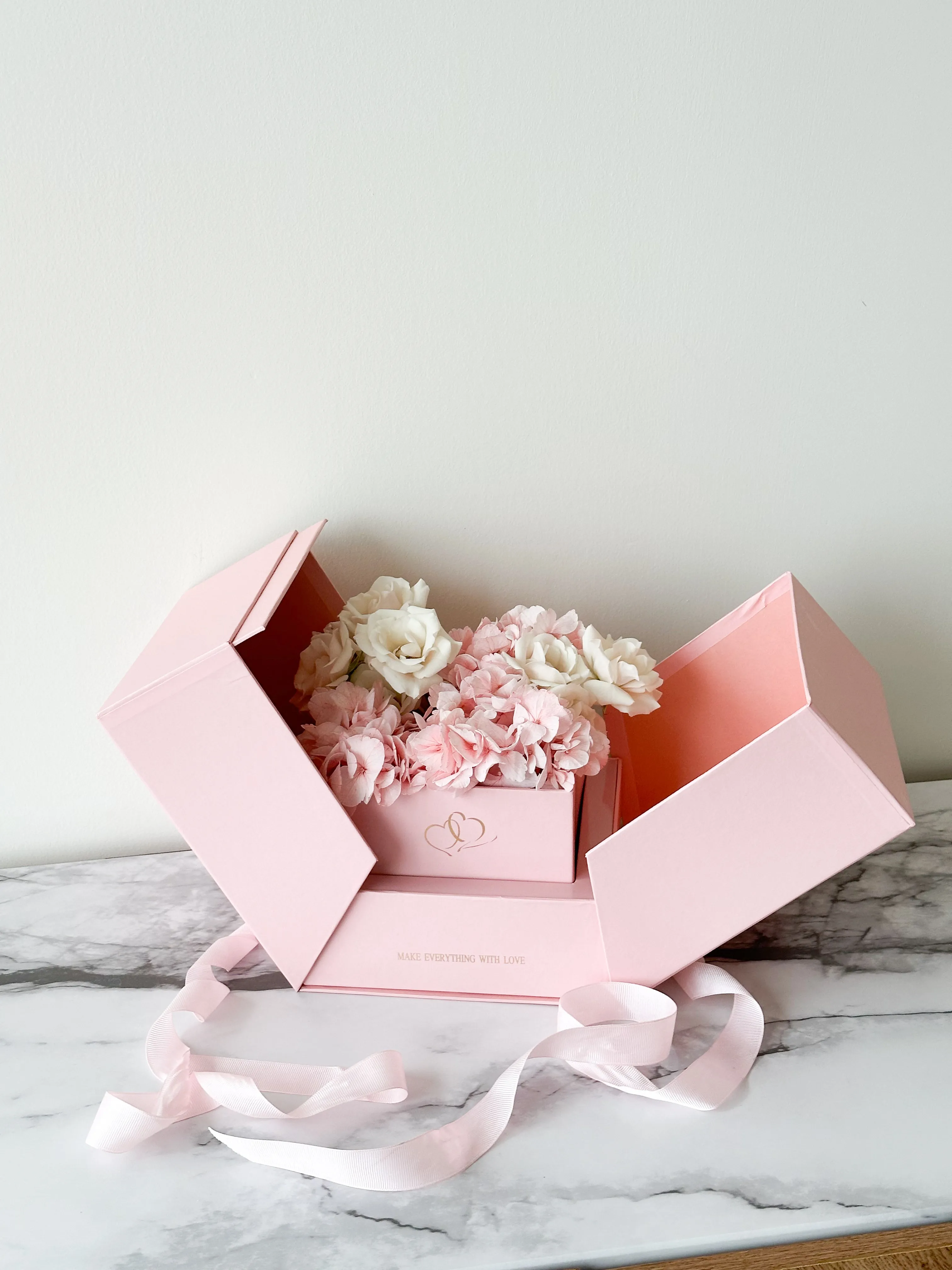 Luxury Square Box With An Open Top & Square Cut Out