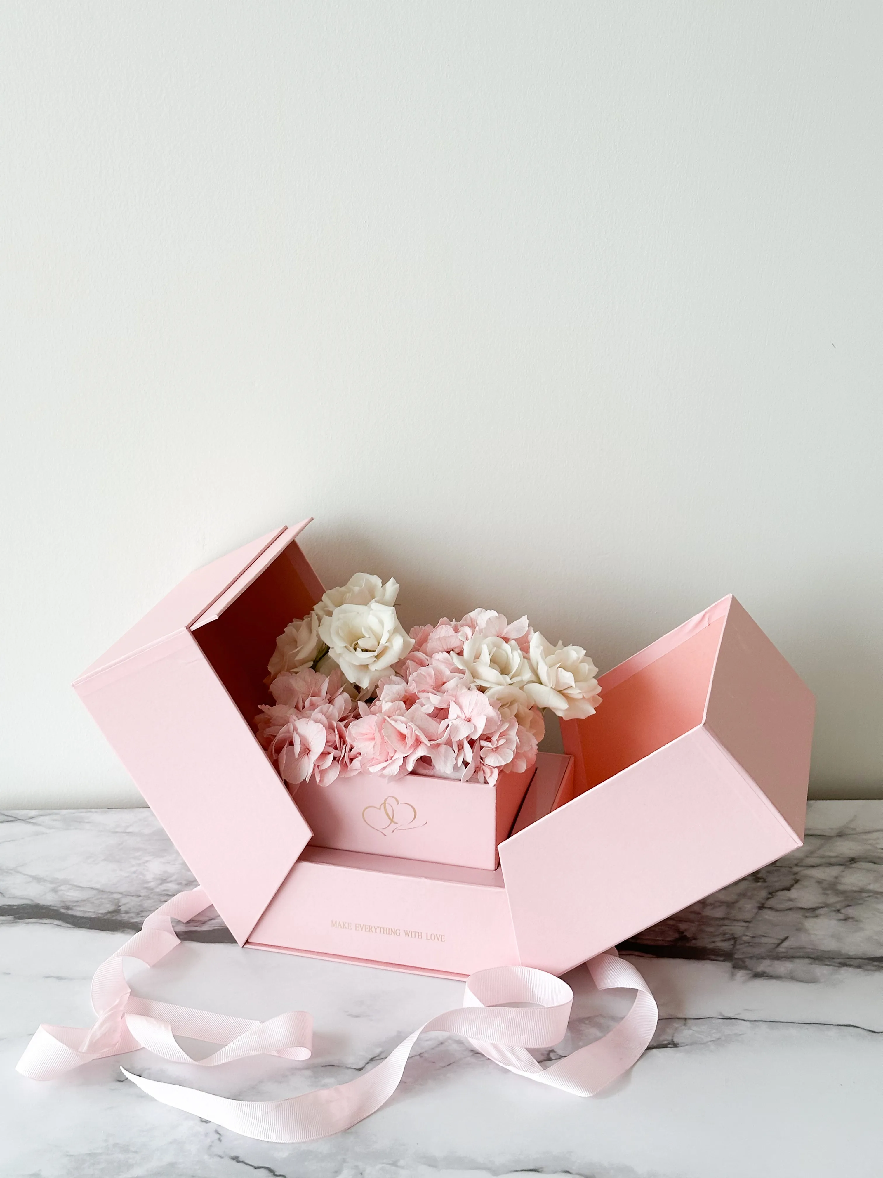 Luxury Square Box With An Open Top & Square Cut Out