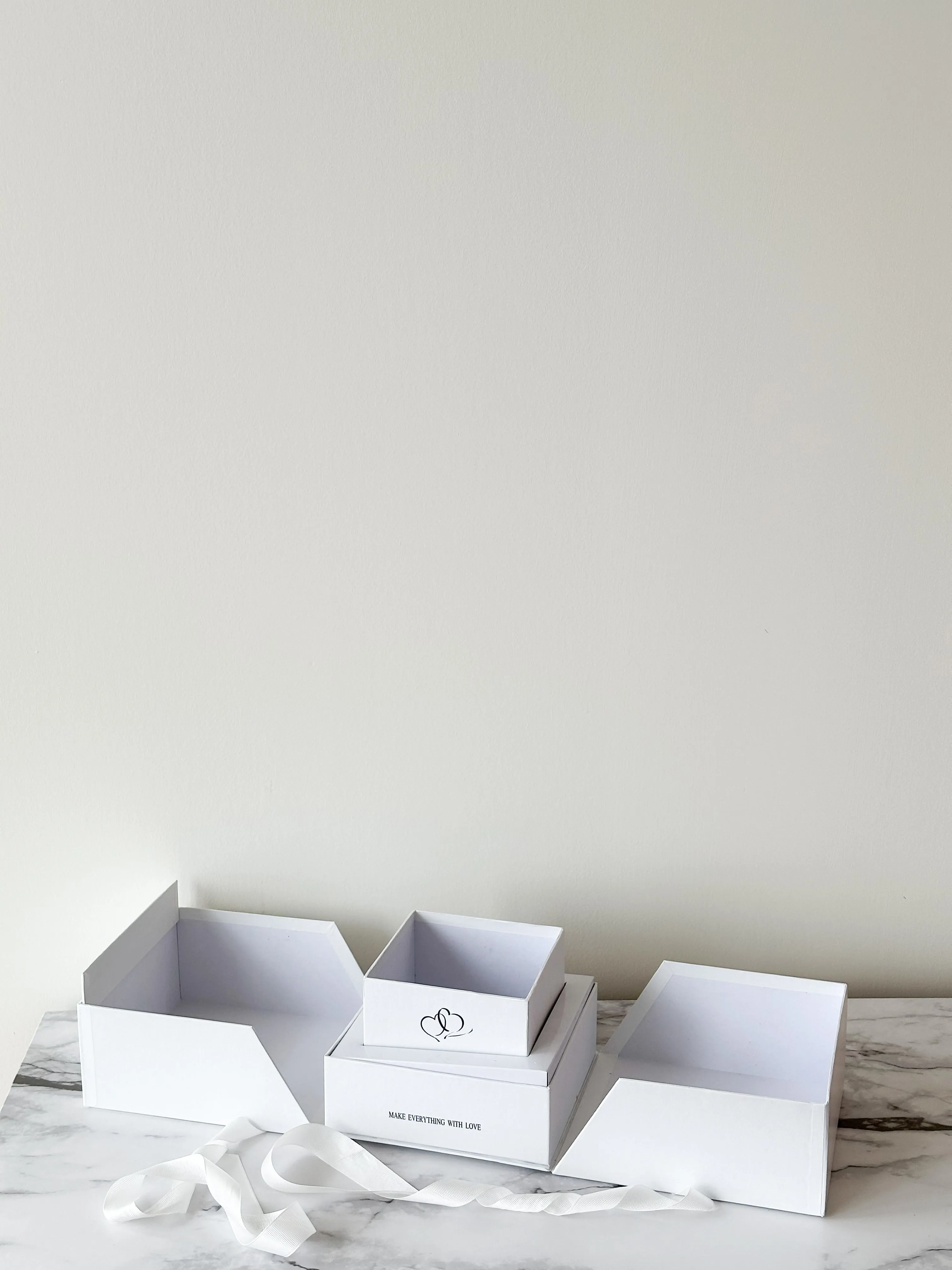 Luxury Square Box With An Open Top & Square Cut Out
