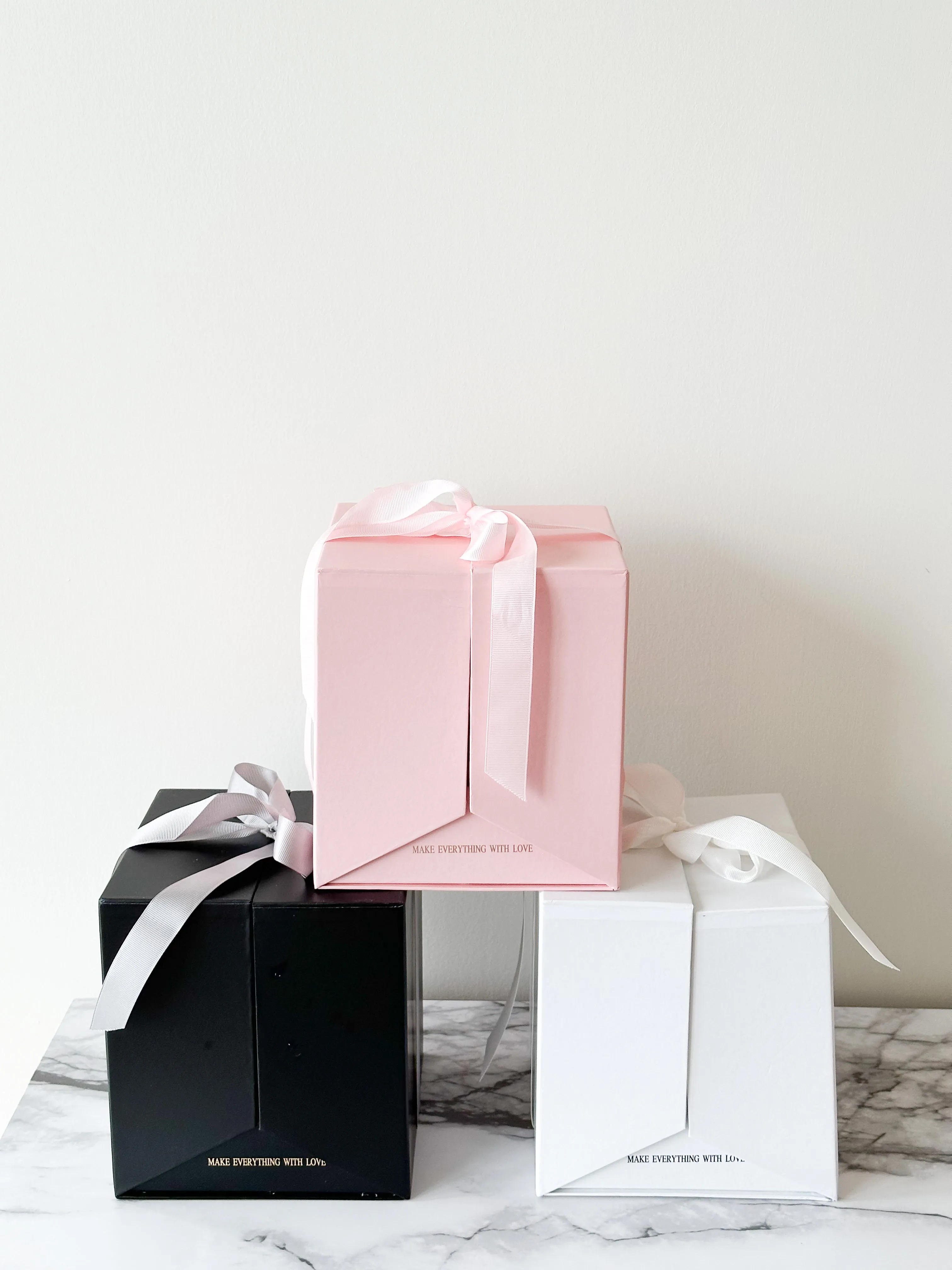 Luxury Square Box With An Open Top & Square Cut Out