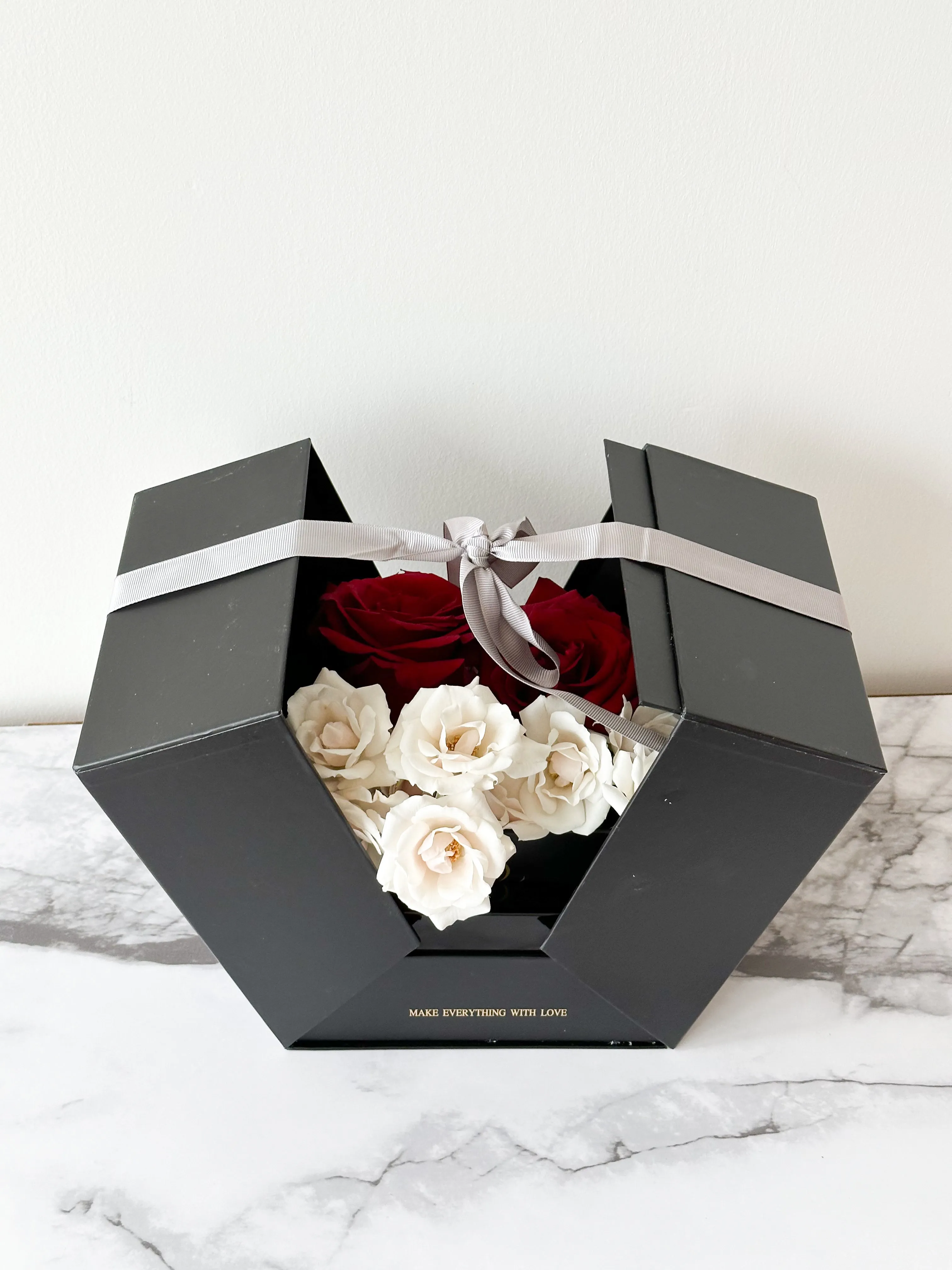Luxury Square Box With An Open Top & Square Cut Out