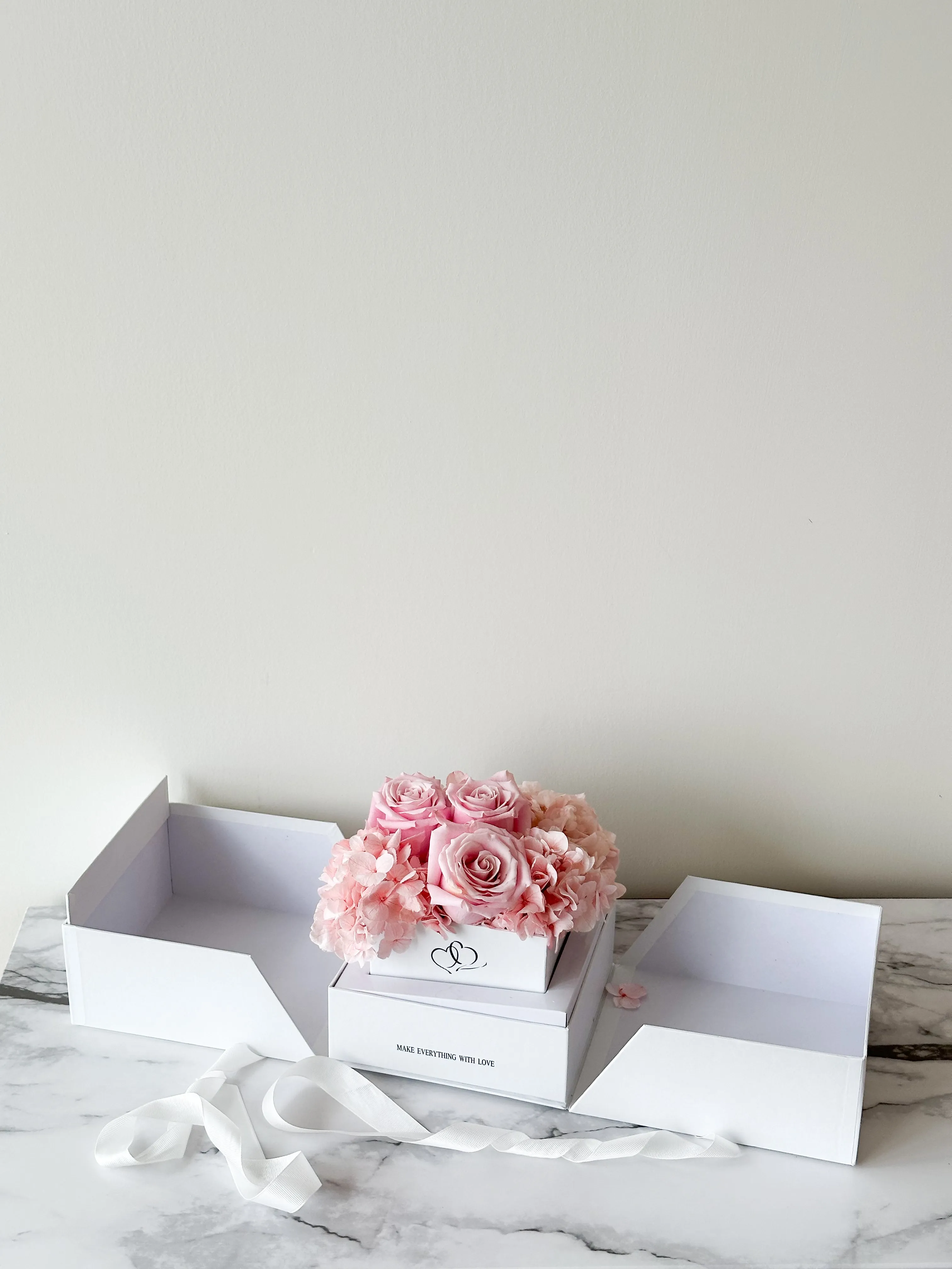 Luxury Square Box With An Open Top & Square Cut Out