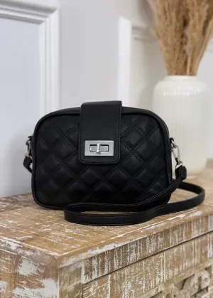 Lynda Black Quilted Bag