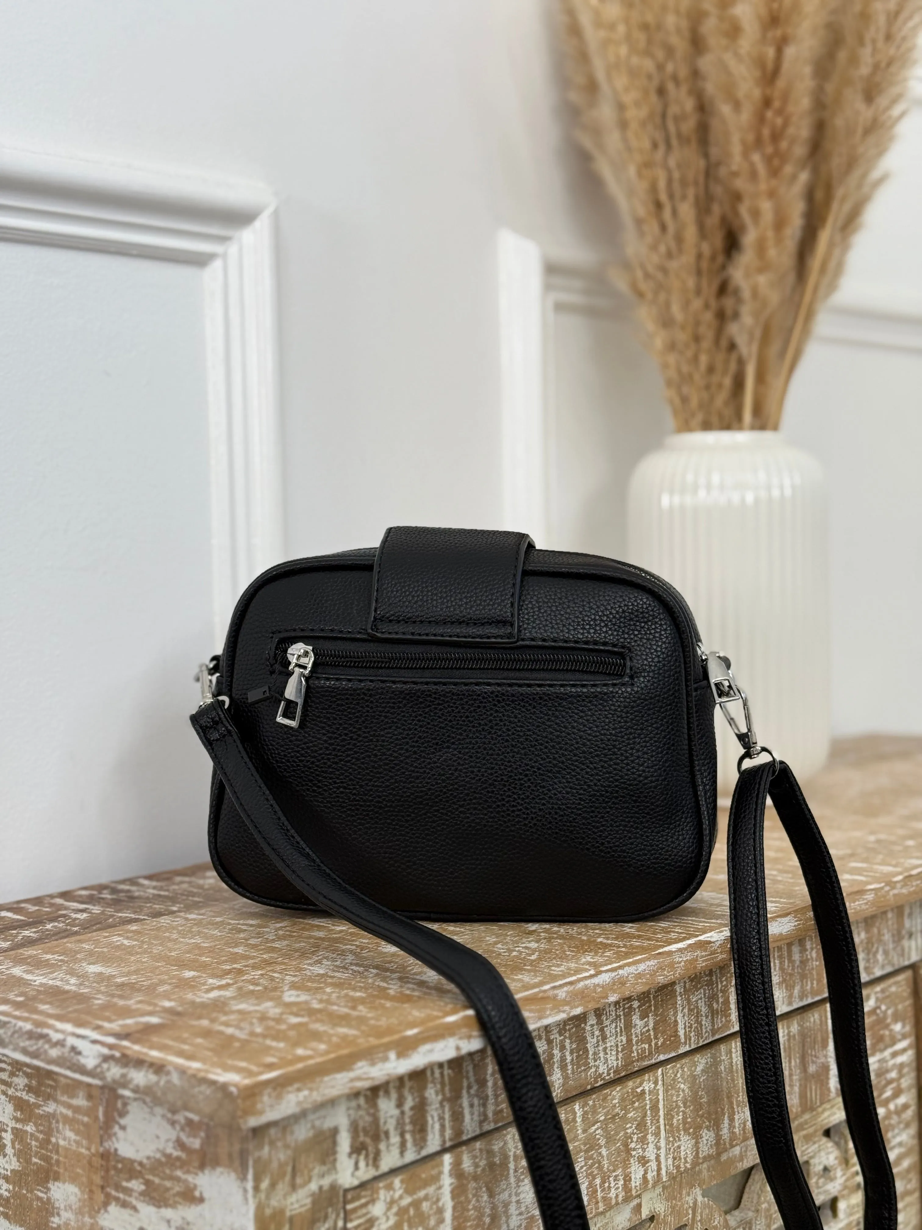 Lynda Black Quilted Bag